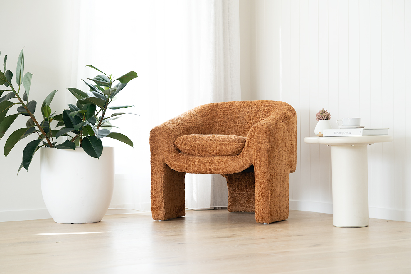 Freja Armchair - Burnt Ochre - Image 2