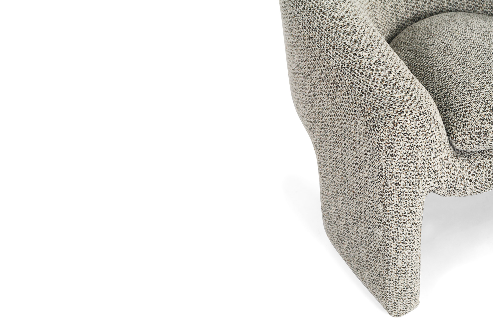 Freja Armchair - Mottled Taupe - Image 8