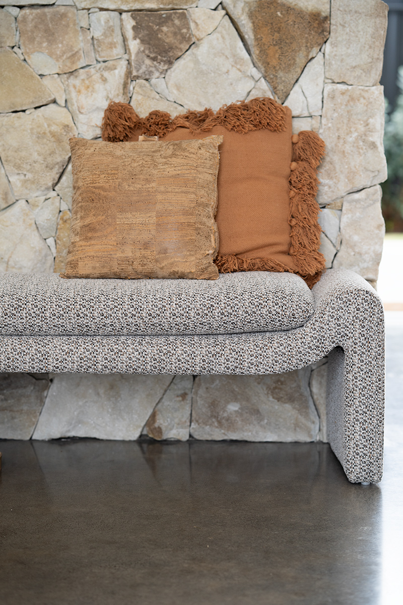 Freja Bench - Mottled Taupe - Image 2