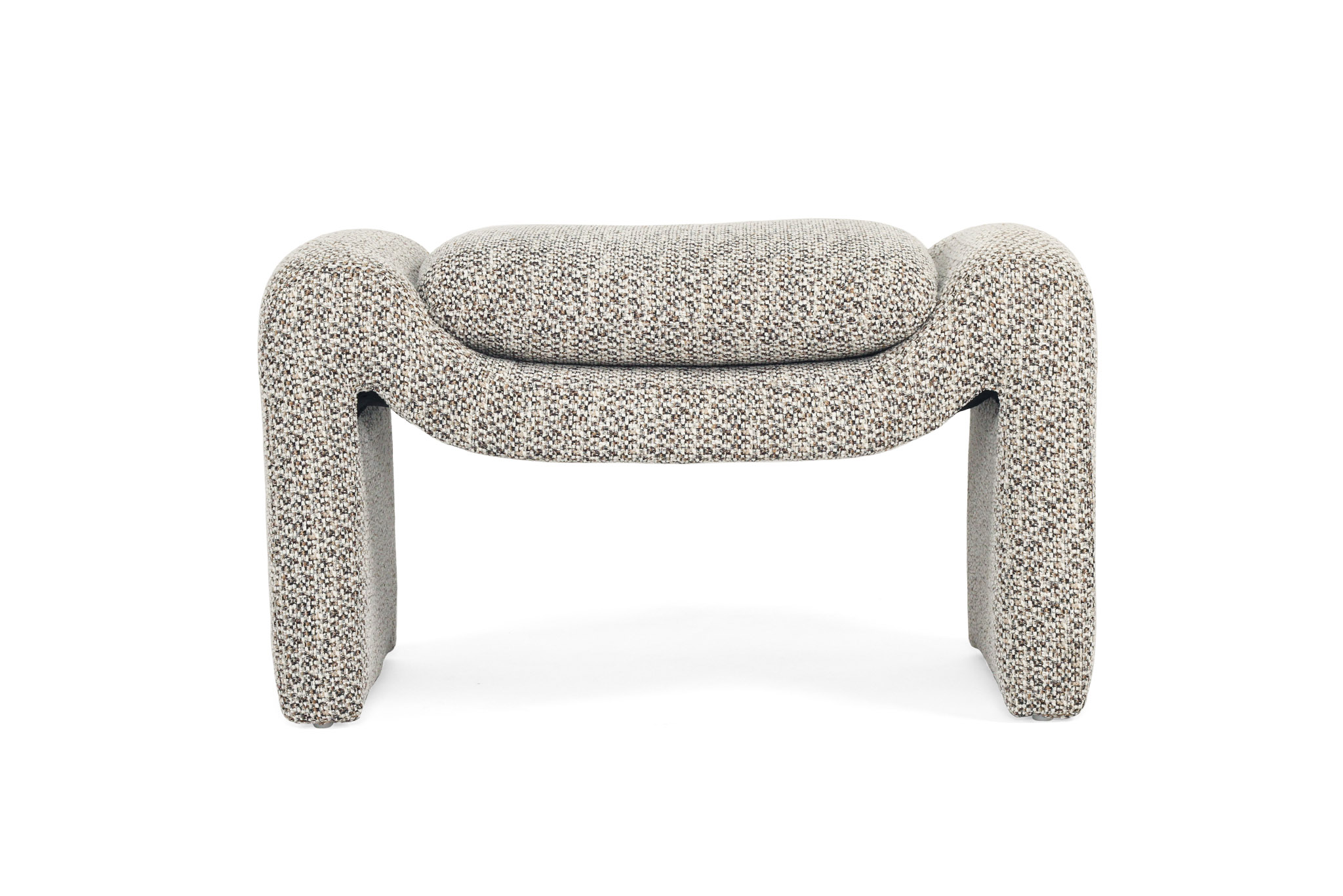 Freja Ottoman - Mottled Taupe