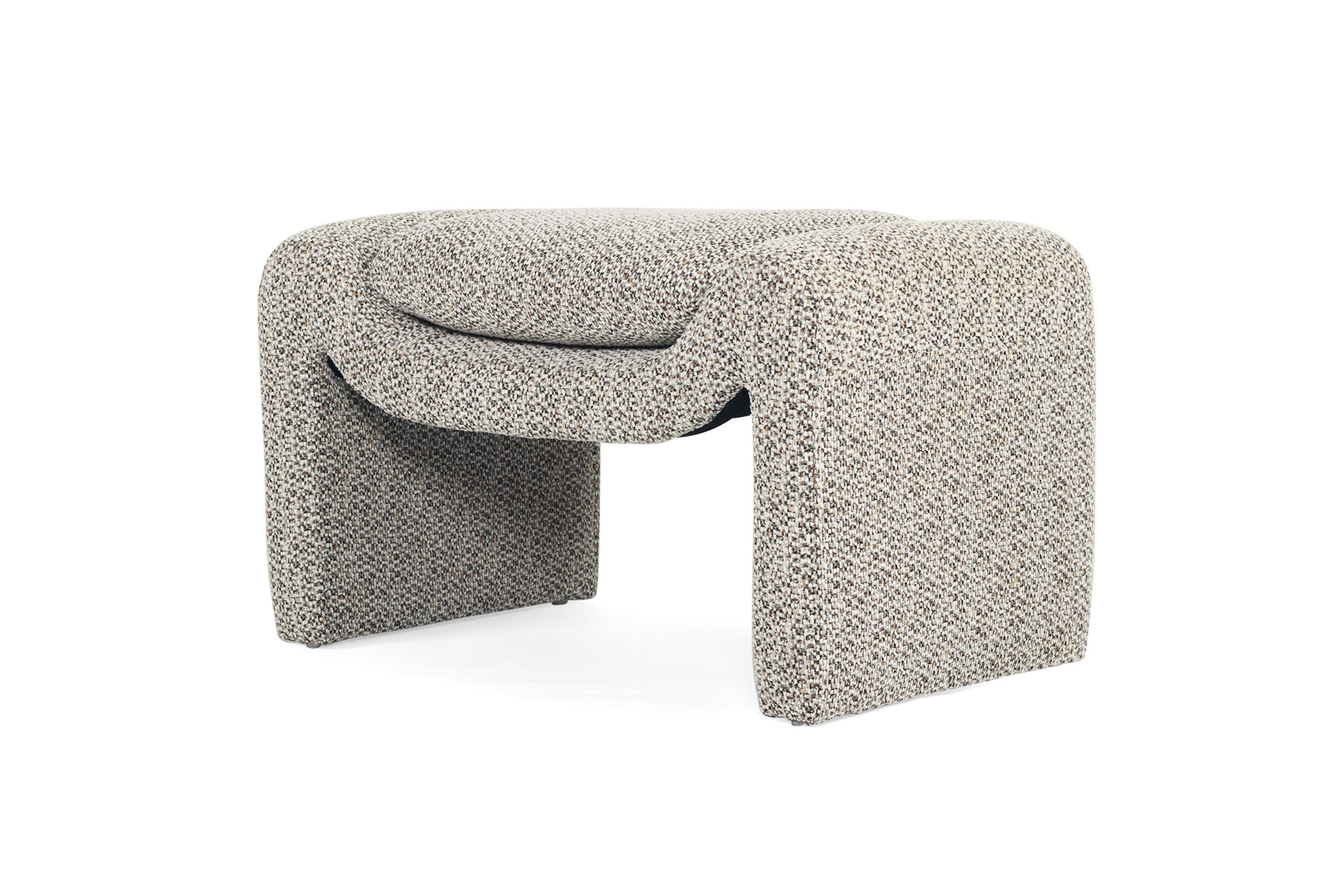Freja Ottoman - Mottled Taupe - Image 4