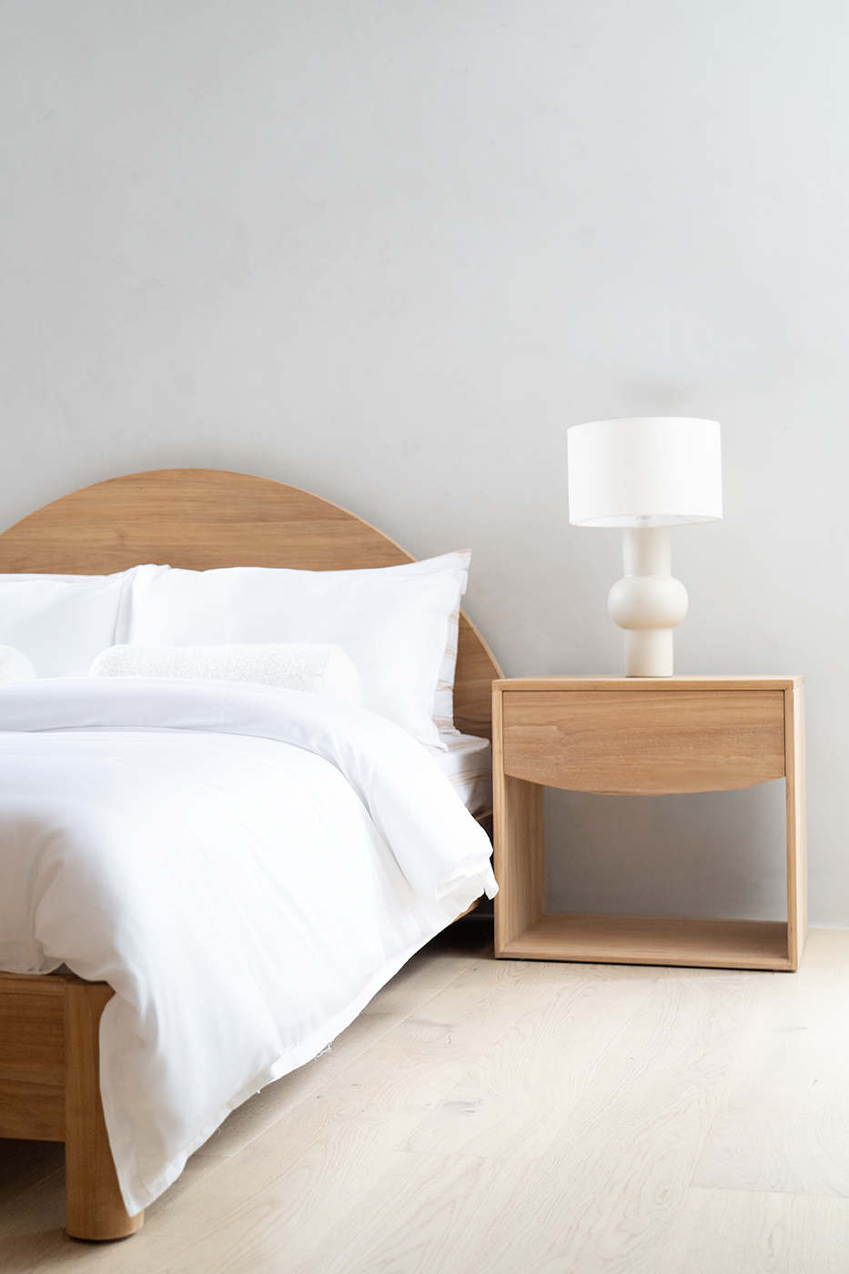 Koa Bedside Table - (56cmH) - Image 2