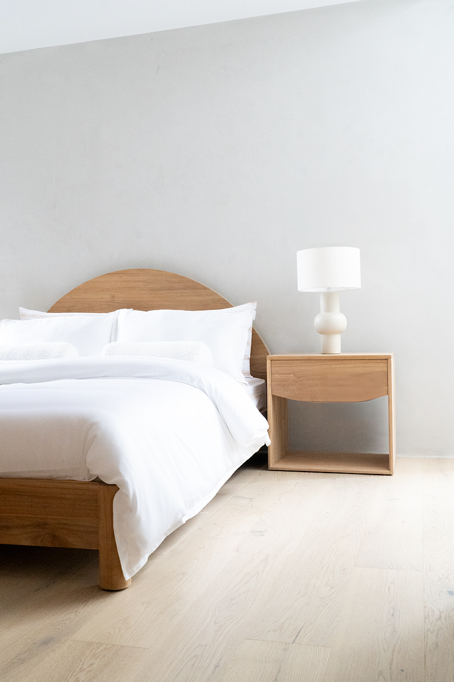 Koa Bedside Table - (56cmH) - Image 11