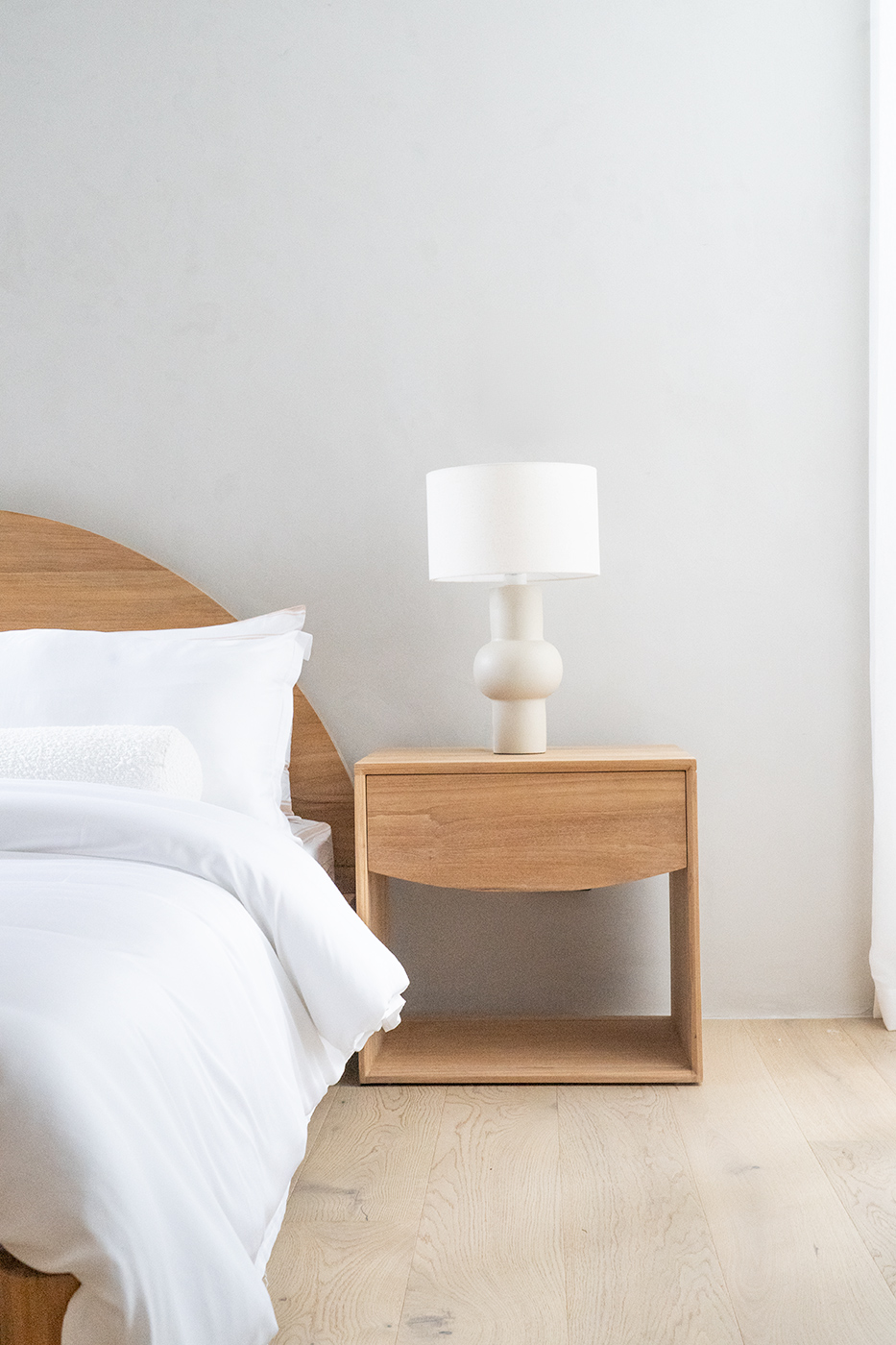 Koa Bedside Table - (56cmH) - Image 13