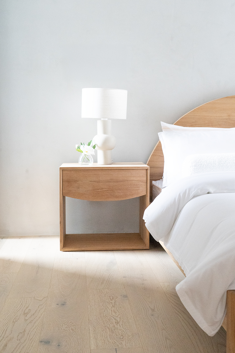 Koa Bedside Table - (56cmH) - Image 14