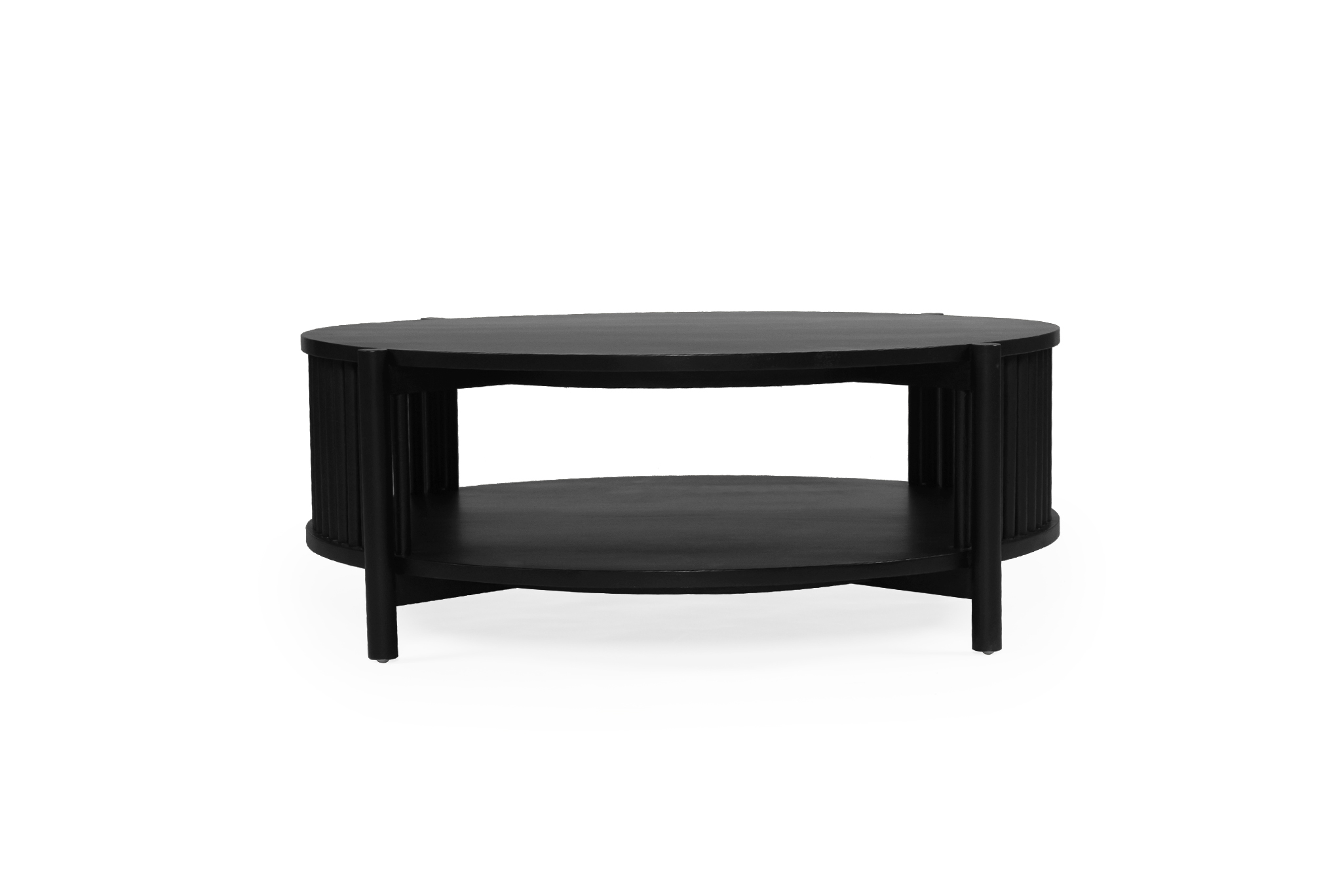 Sadie Round Coffee Table - Black - 100cm - Image 3