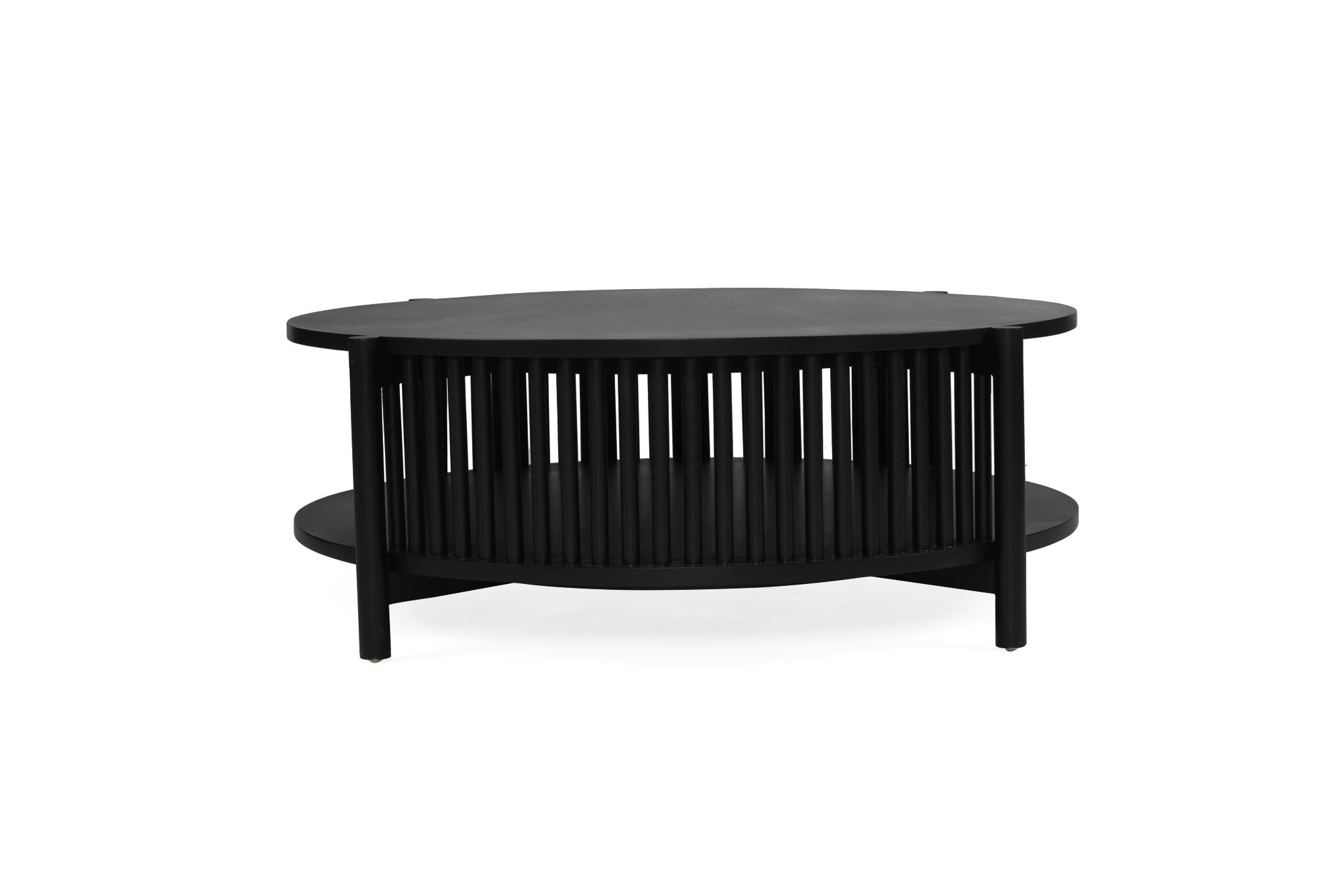 Sadie Round Coffee Table - Black - 100cm - Image 5