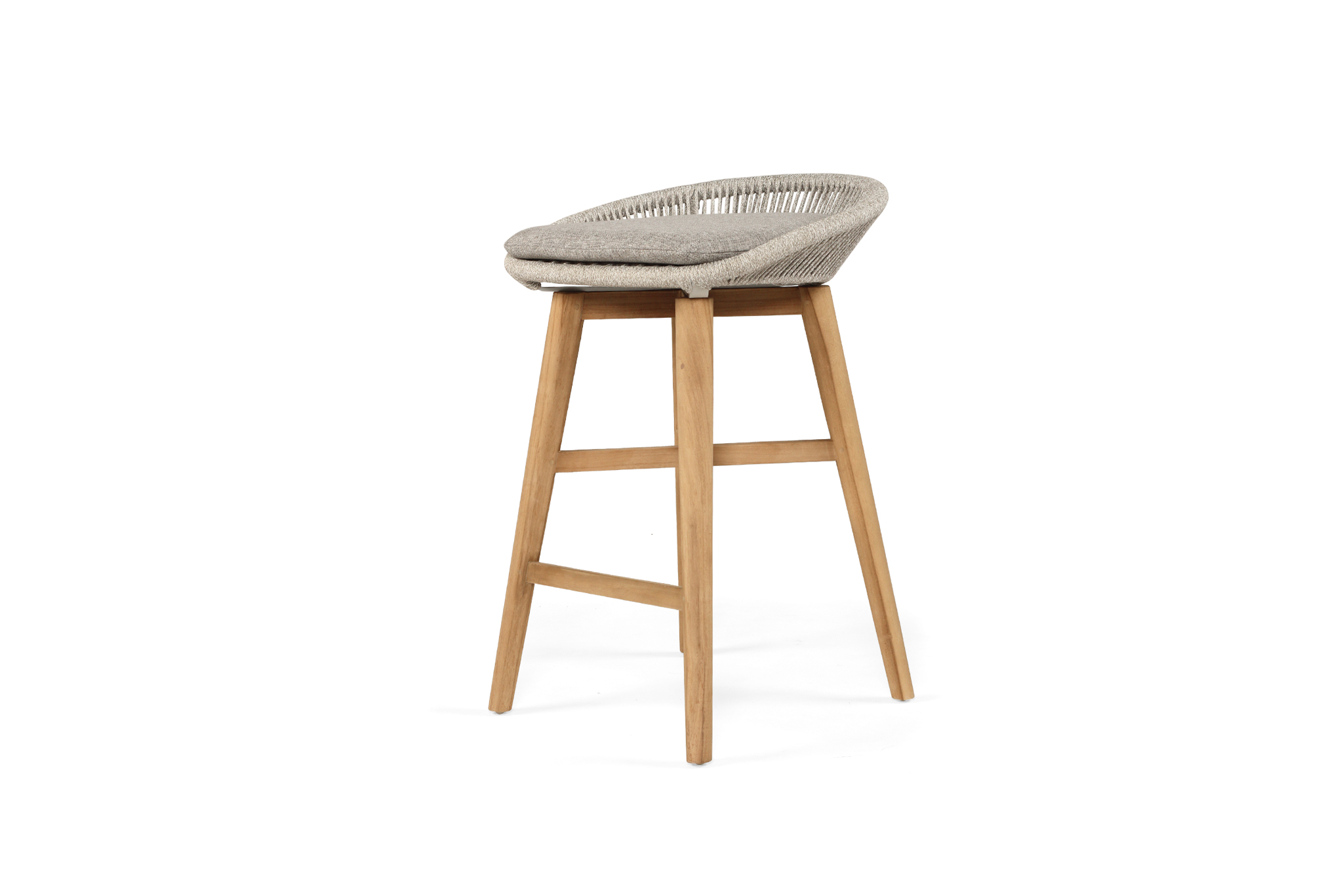 Taylor Backless Counter Stool - Indoor/Outdoor - Grey/White