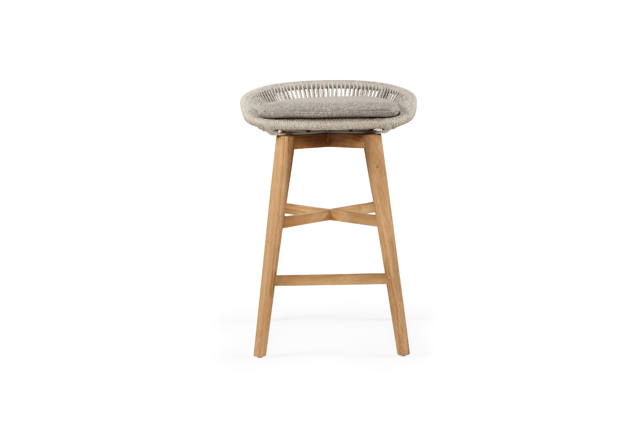 Taylor Backless Counter Stool - Indoor/Outdoor - Grey/White - Image 5