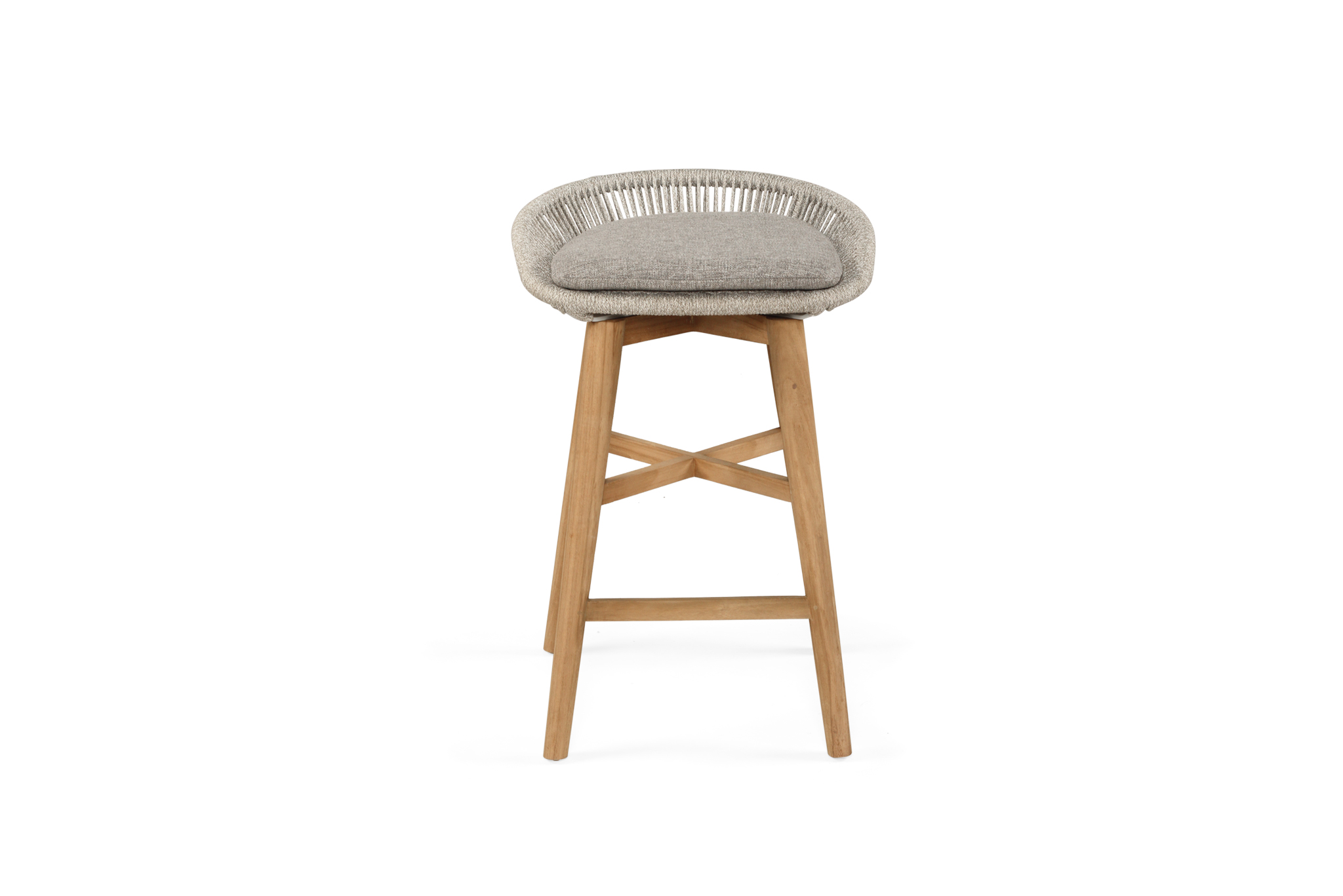 Taylor Backless Counter Stool - Indoor/Outdoor - Grey/White - Image 6