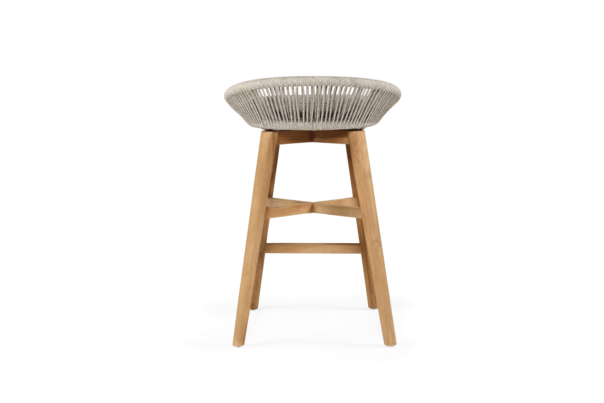 Taylor Backless Counter Stool - Indoor/Outdoor - Grey/White - Image 9