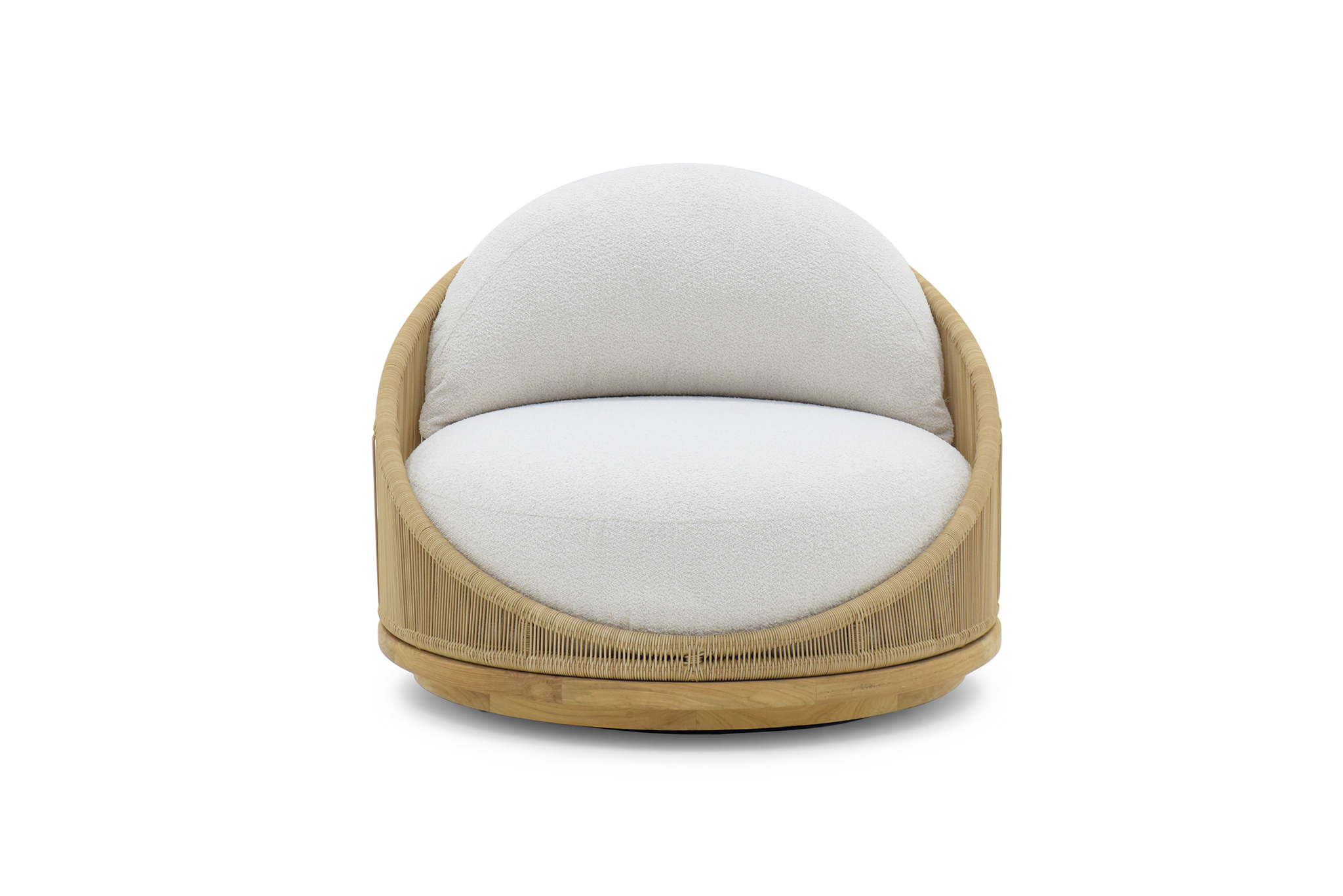 Avoca Outdoor Sofa - 1 Seater Swivel - Natural - Image 4