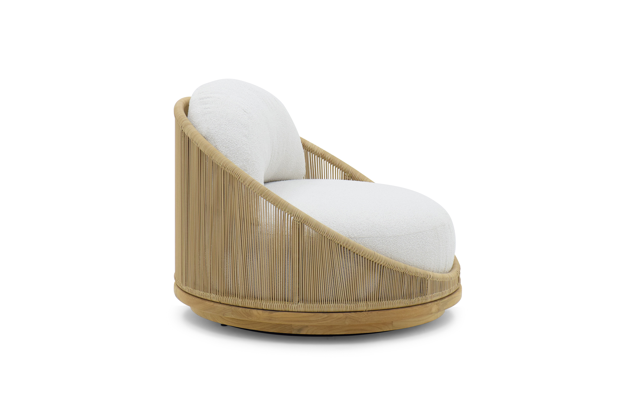 Avoca Outdoor Sofa - 1 Seater Swivel - Natural - Image 6