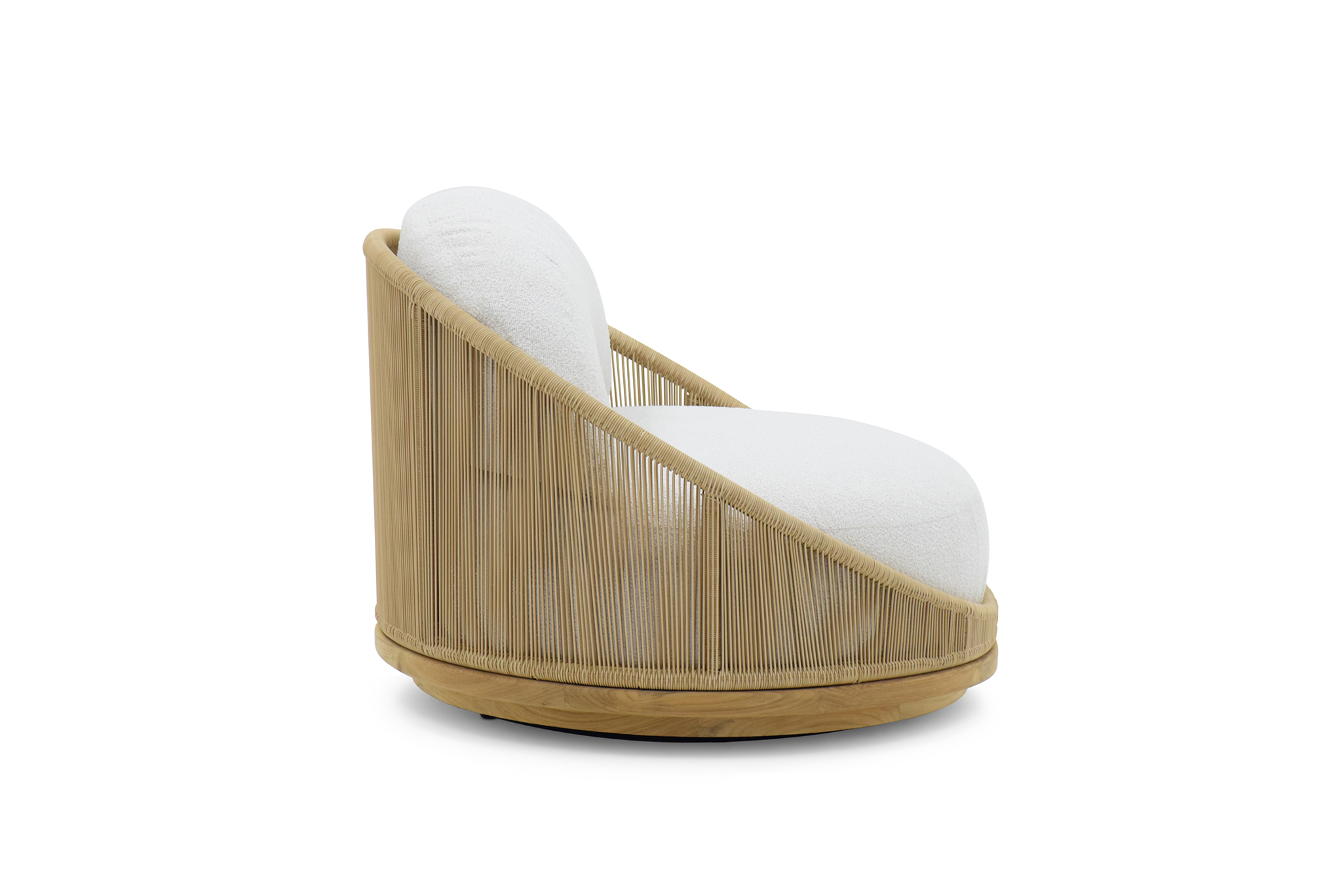 Avoca Outdoor Sofa - 1 Seater Swivel - Natural - Image 7