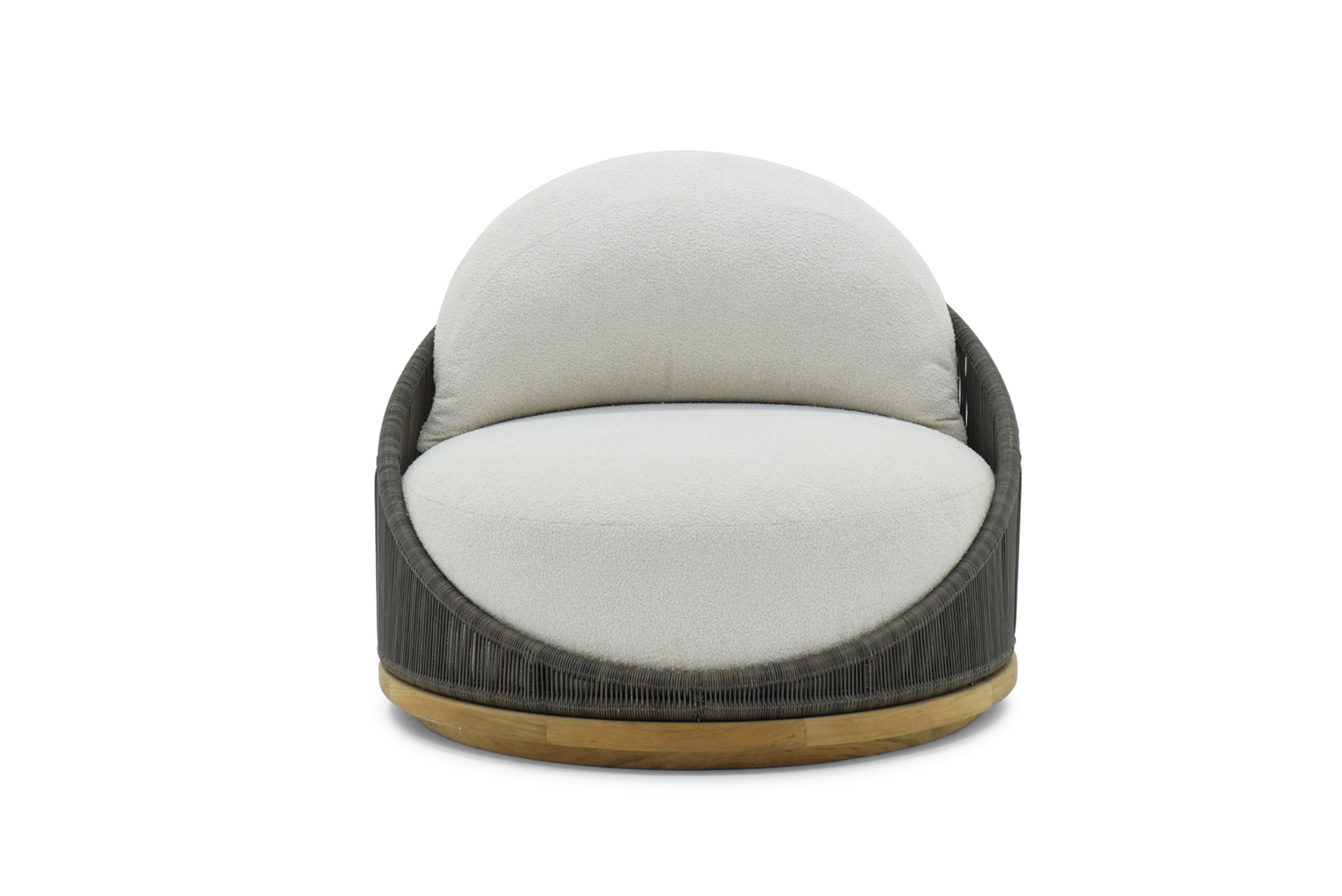 Avoca Outdoor Sofa - 1 Seater Swivel - Basalt - Image 3