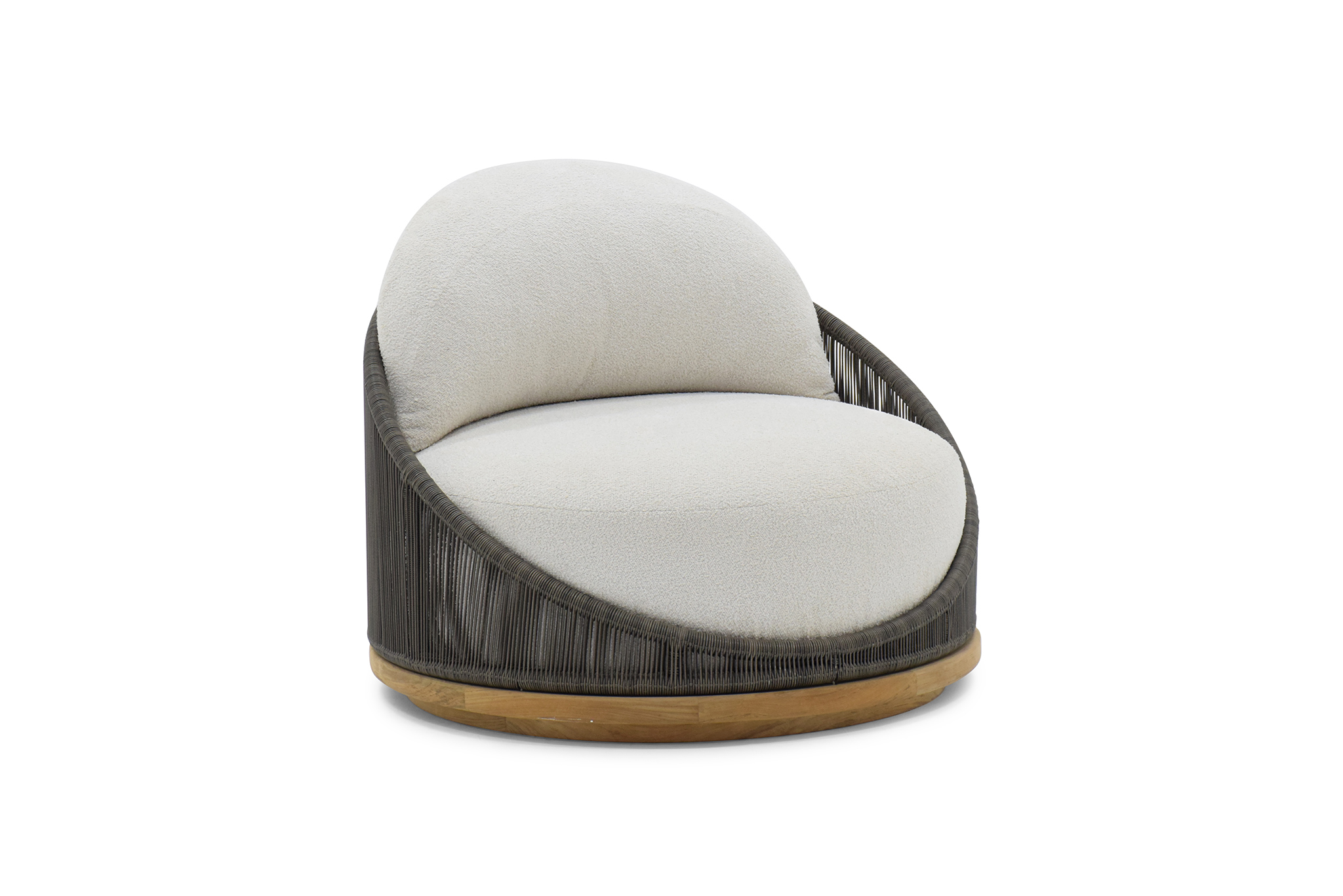 Avoca Outdoor Sofa - 1 Seater Swivel - Basalt