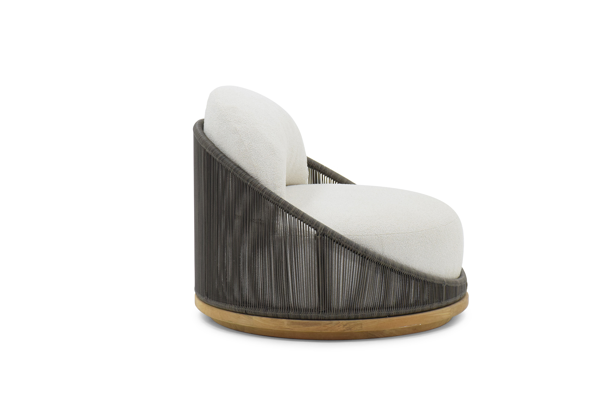 Avoca Outdoor Sofa - 1 Seater Swivel - Basalt - Image 5