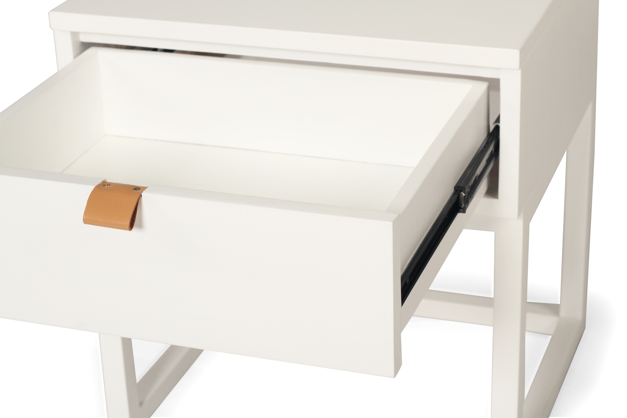 Flynn Bedside Table - White - Image 9