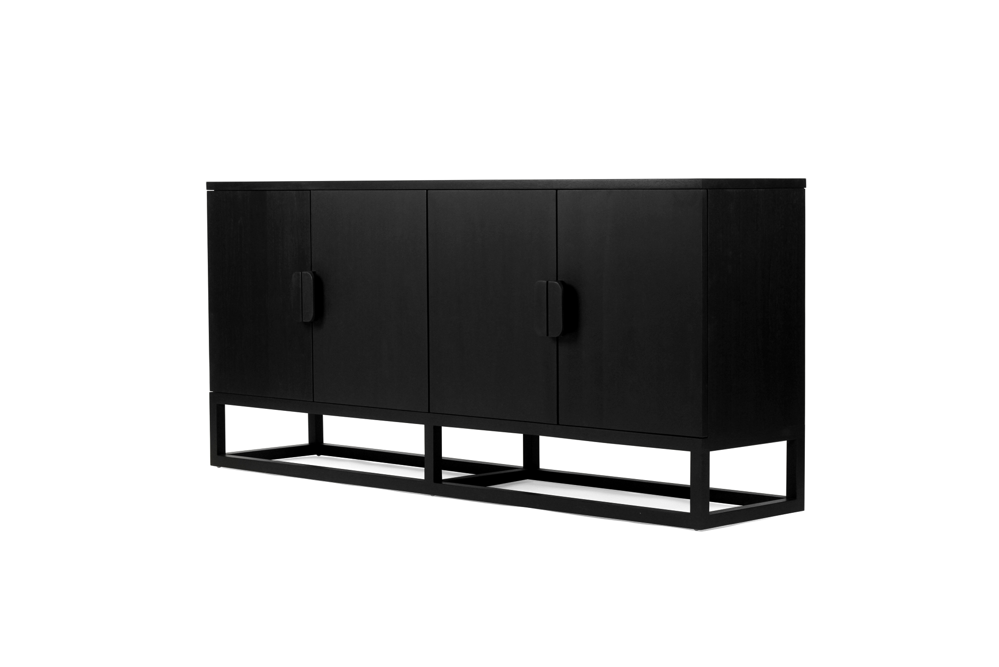 Eden Sideboard - Four Door - Black - Image 5