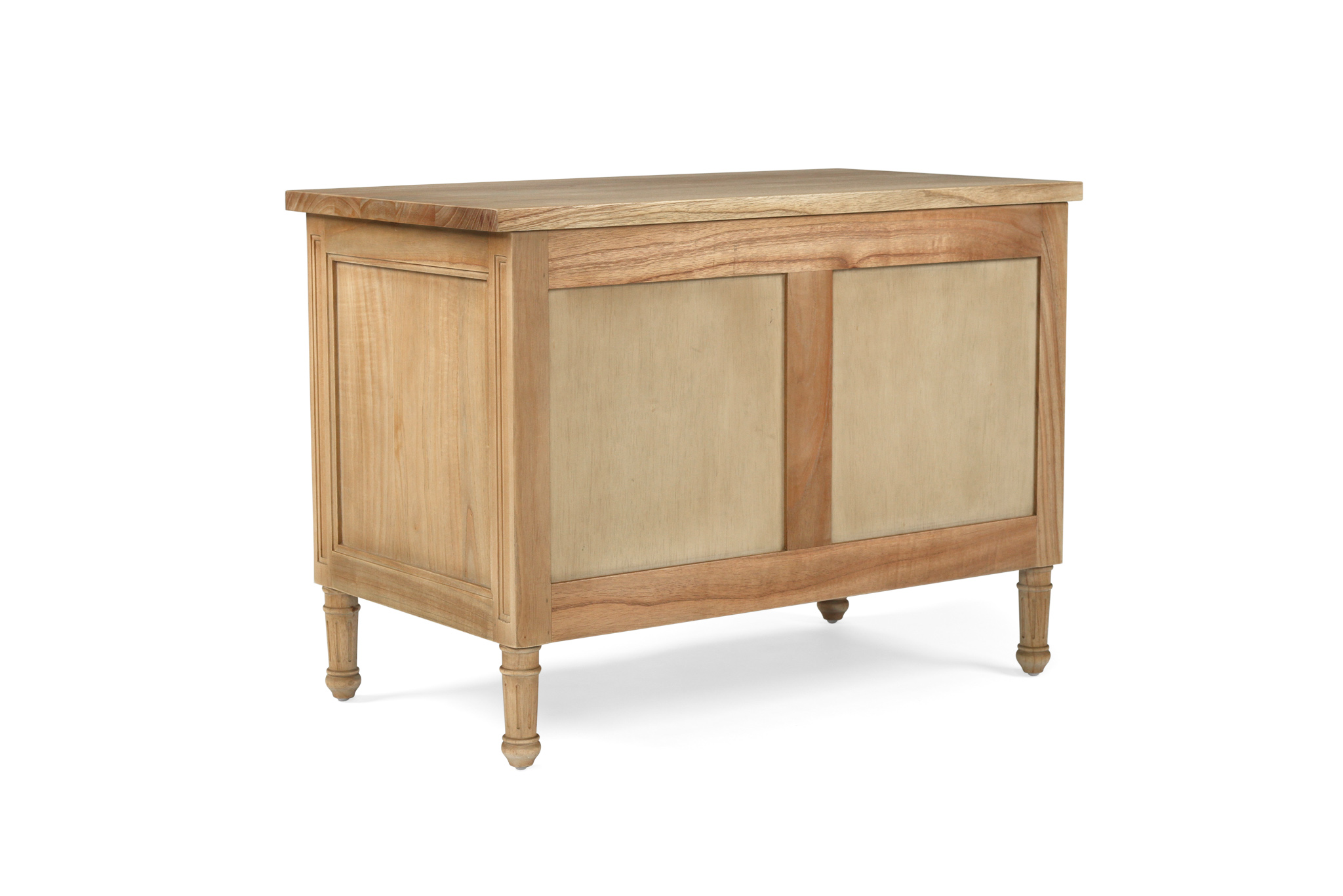 Hamilton Bedside Table/ Nightstand - 3 Drawer - Weathered Oak - 91cm - Image 6