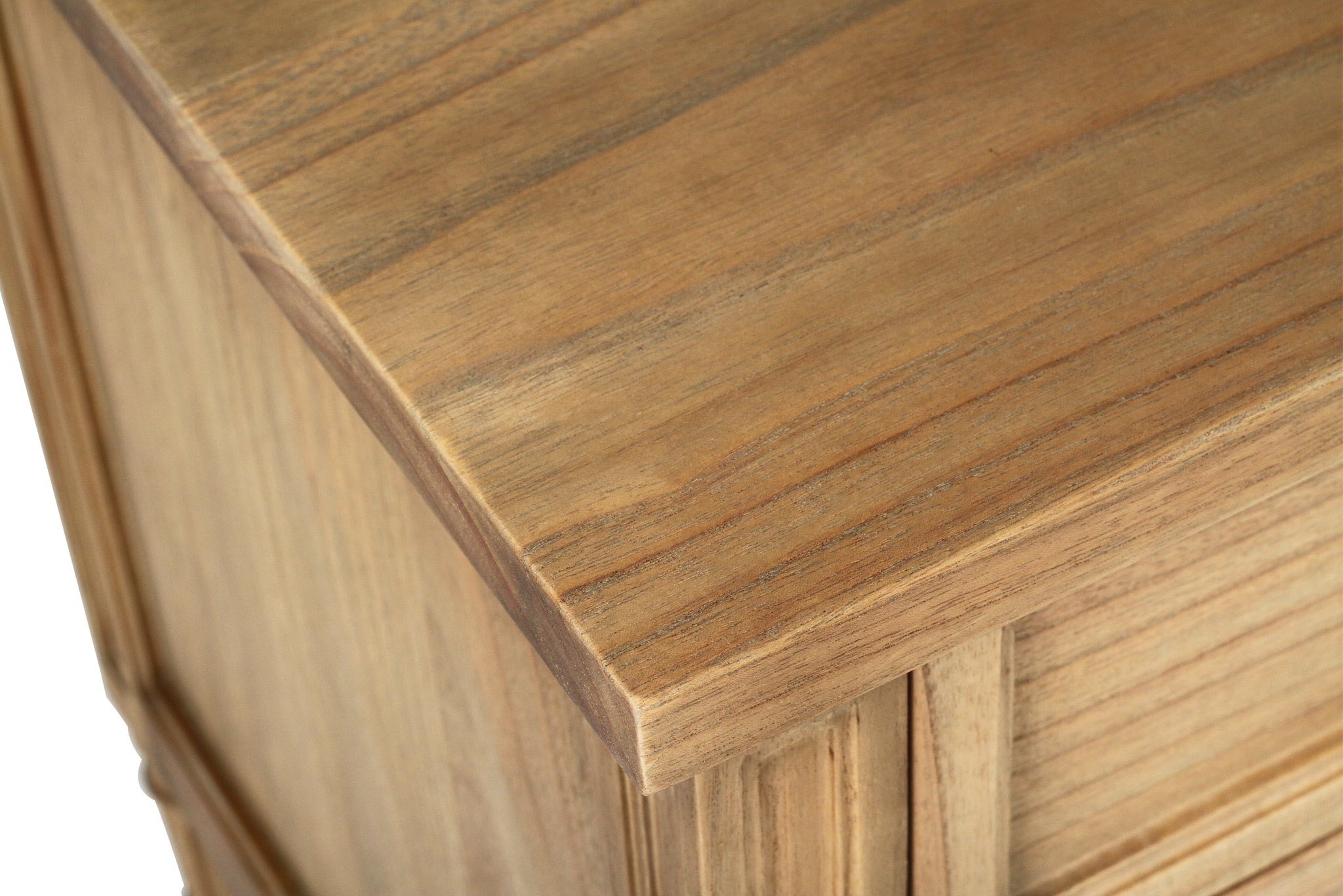 Hamilton Bedside Table/ Nightstand - 3 Drawer - Weathered Oak - 91cm - Image 7
