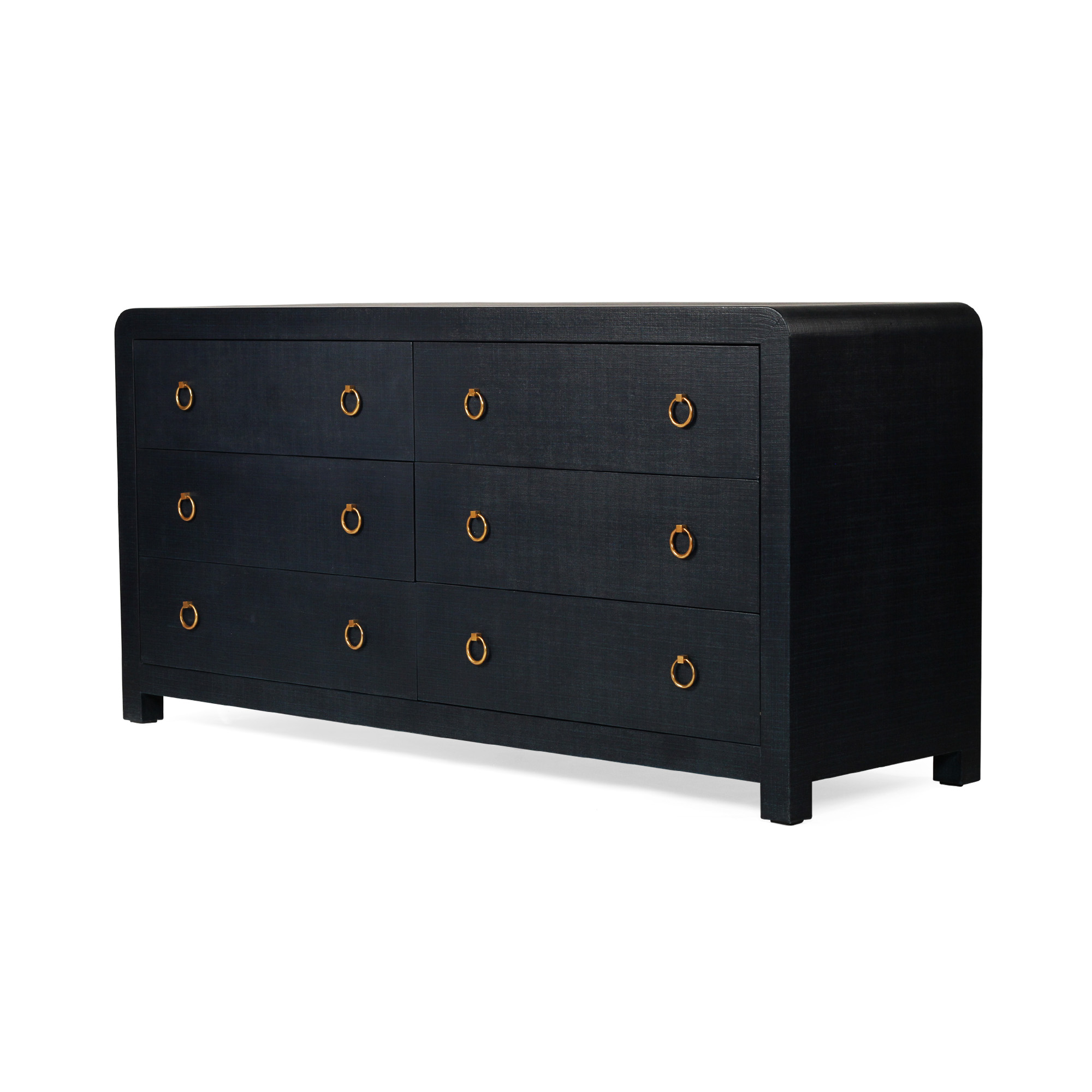 Newhaven Dresser - 6 Drawer - Navy by Serrata Living