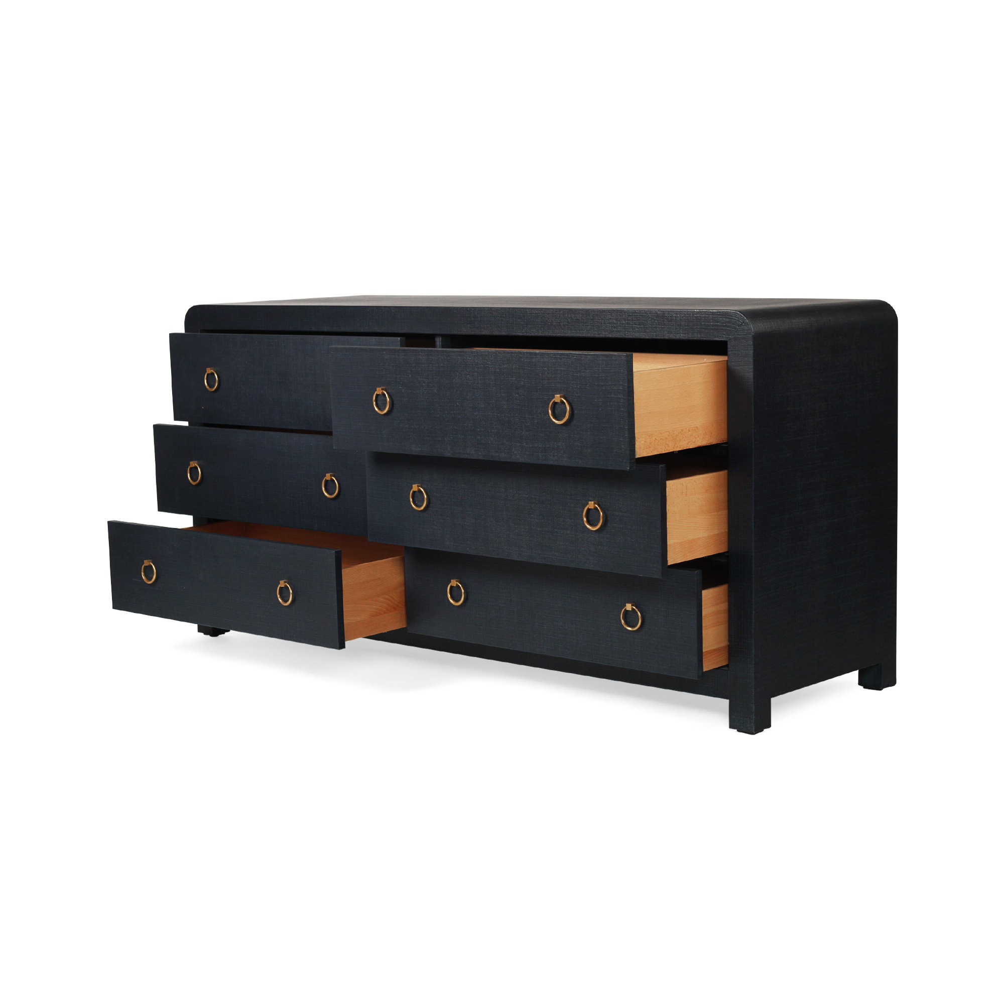 Newhaven Dresser - 6 Drawer - Navy by Serrata Living - Image 4