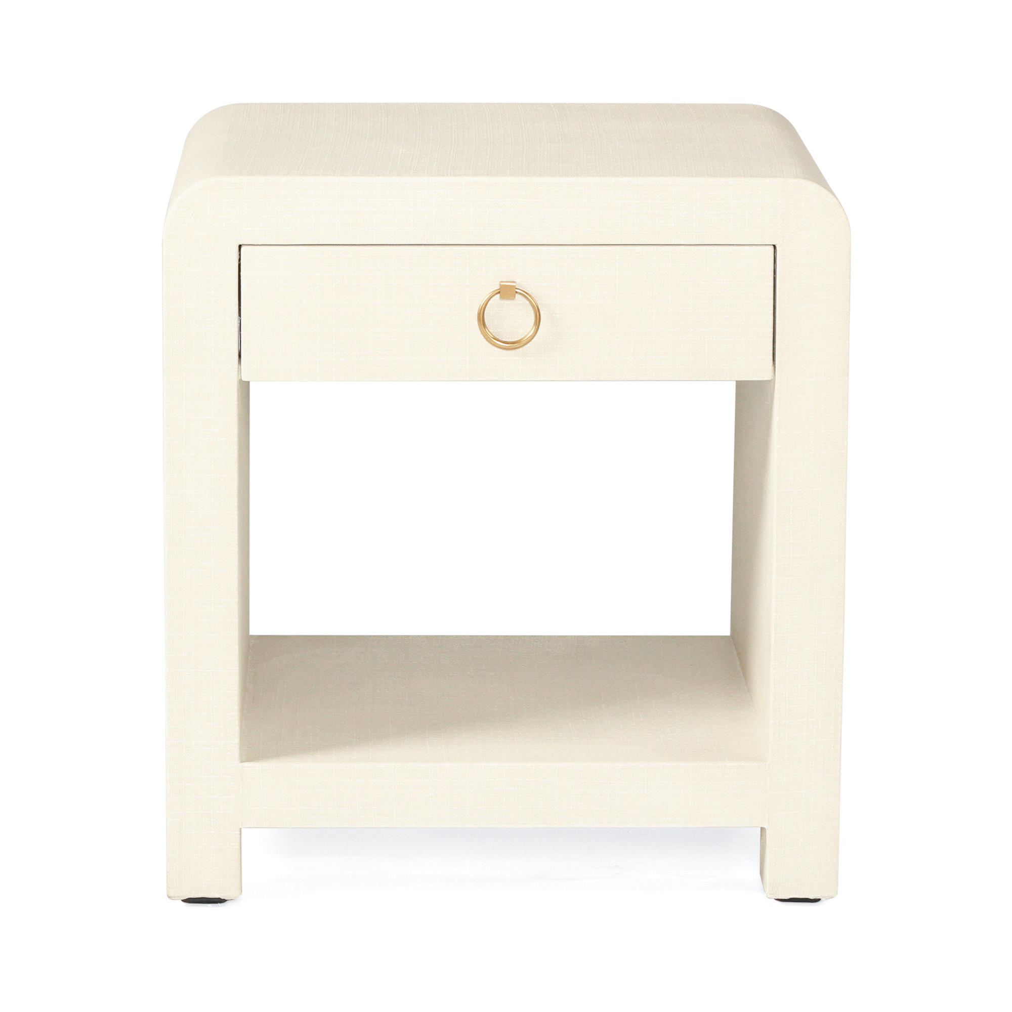 Newhaven Bedside Table - Ivory by Serrata Living - Image 4