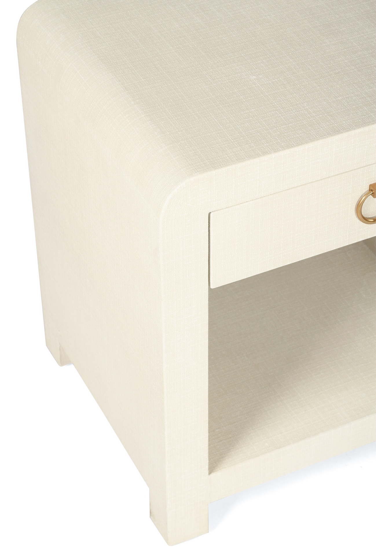 Newhaven Bedside Table - Ivory by Serrata Living - Image 5