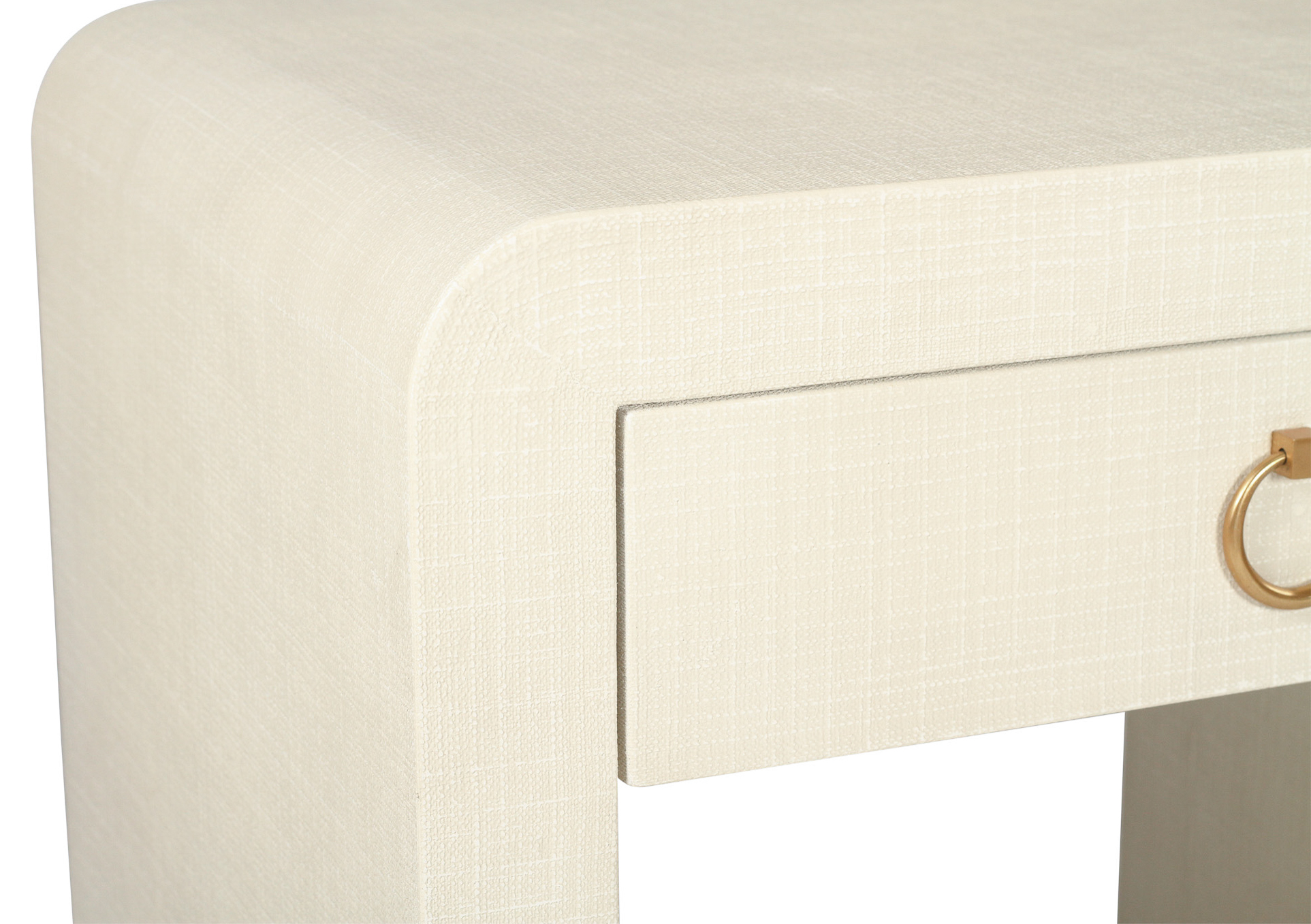 Newhaven Bedside Table - Ivory by Serrata Living - Image 6