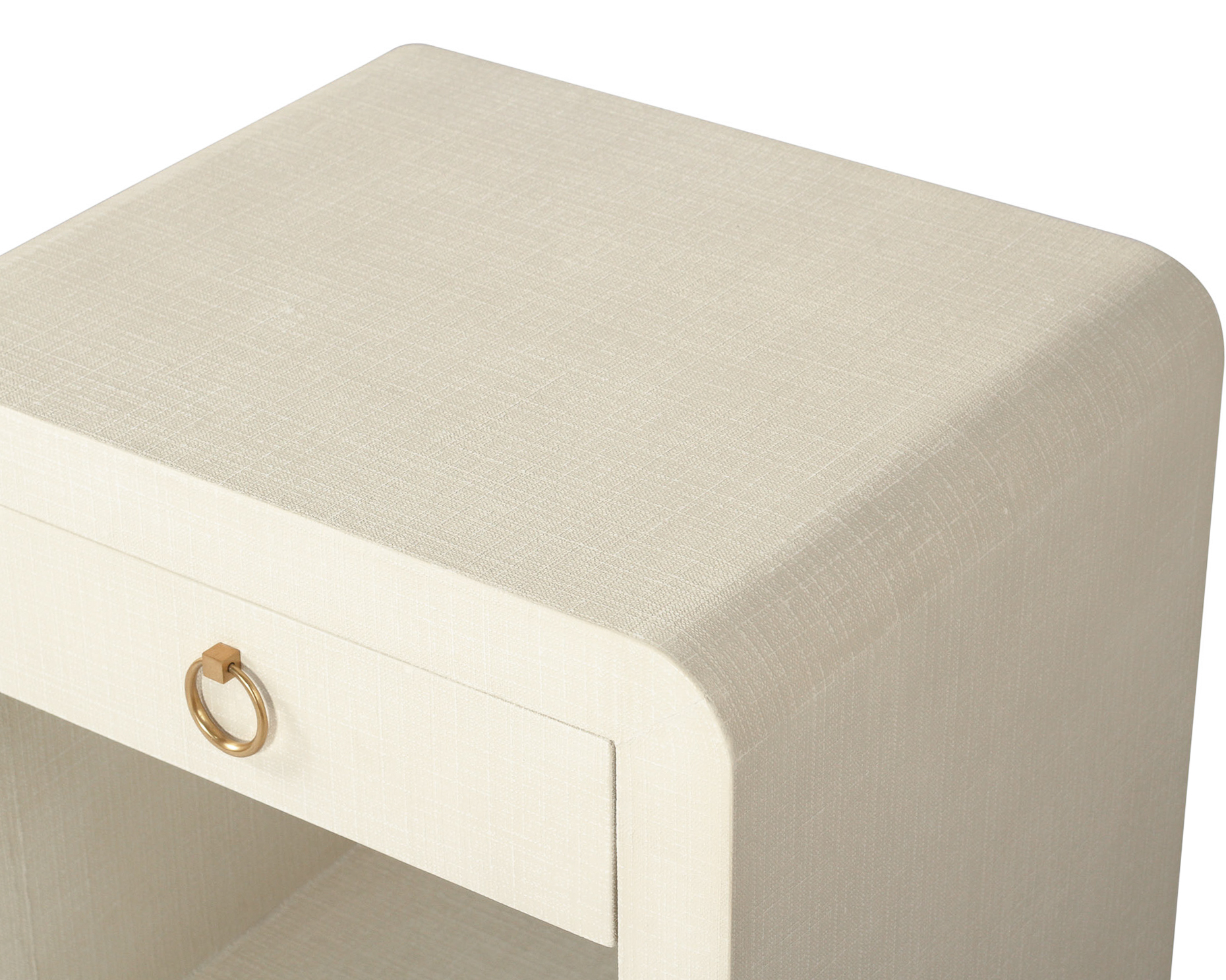 Newhaven Bedside Table - Ivory by Serrata Living - Image 7