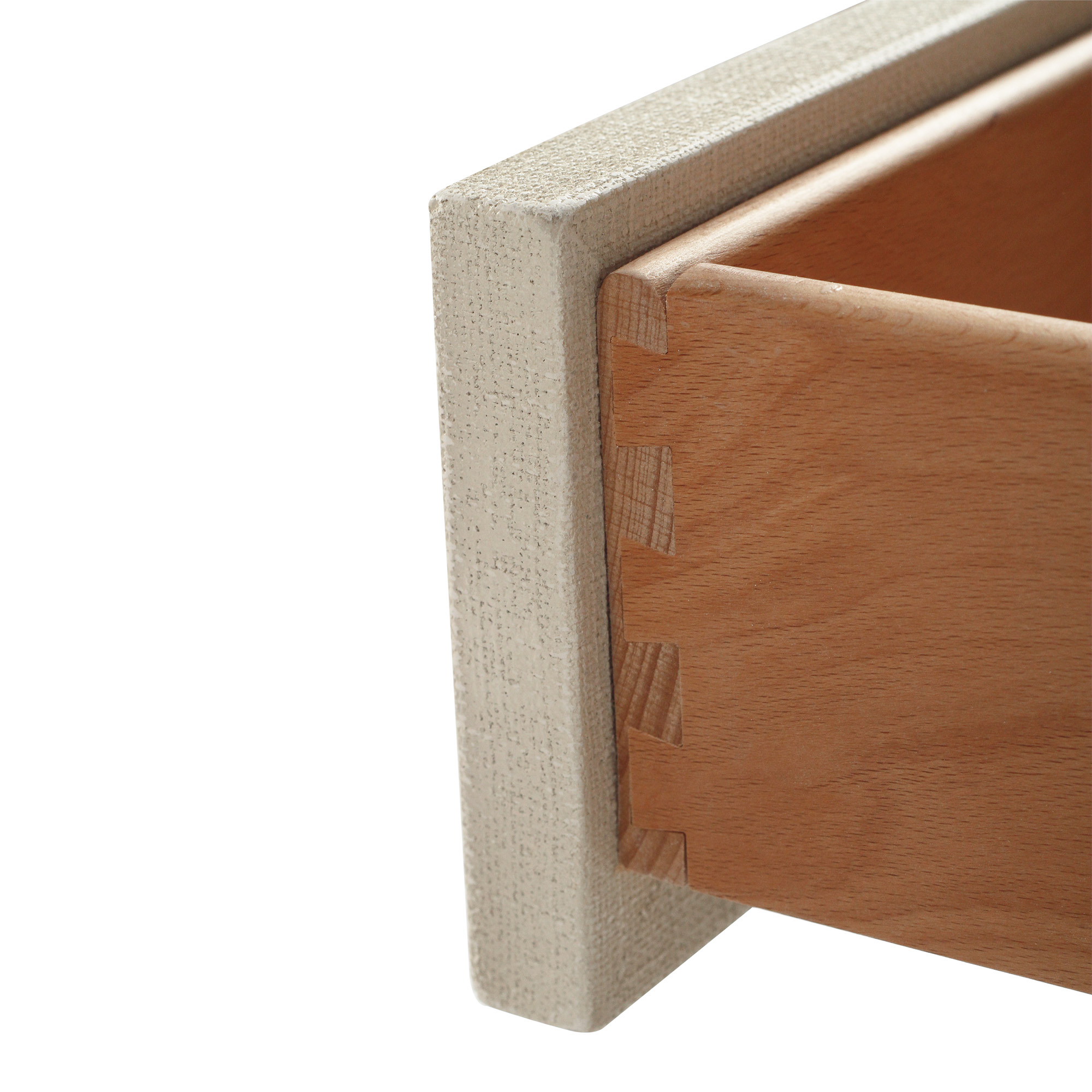 Newhaven Bedside Table - Ivory by Serrata Living - Image 10
