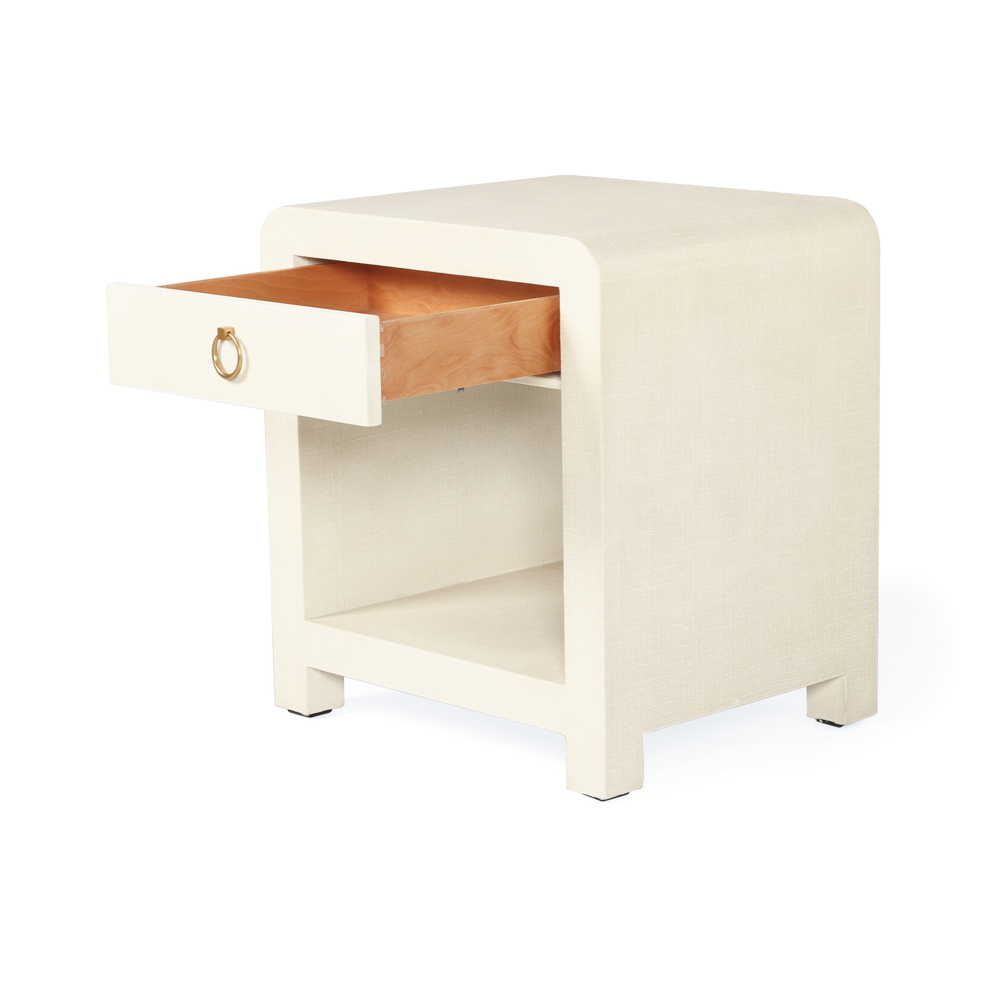 Newhaven Bedside Table - Ivory by Serrata Living - Image 13