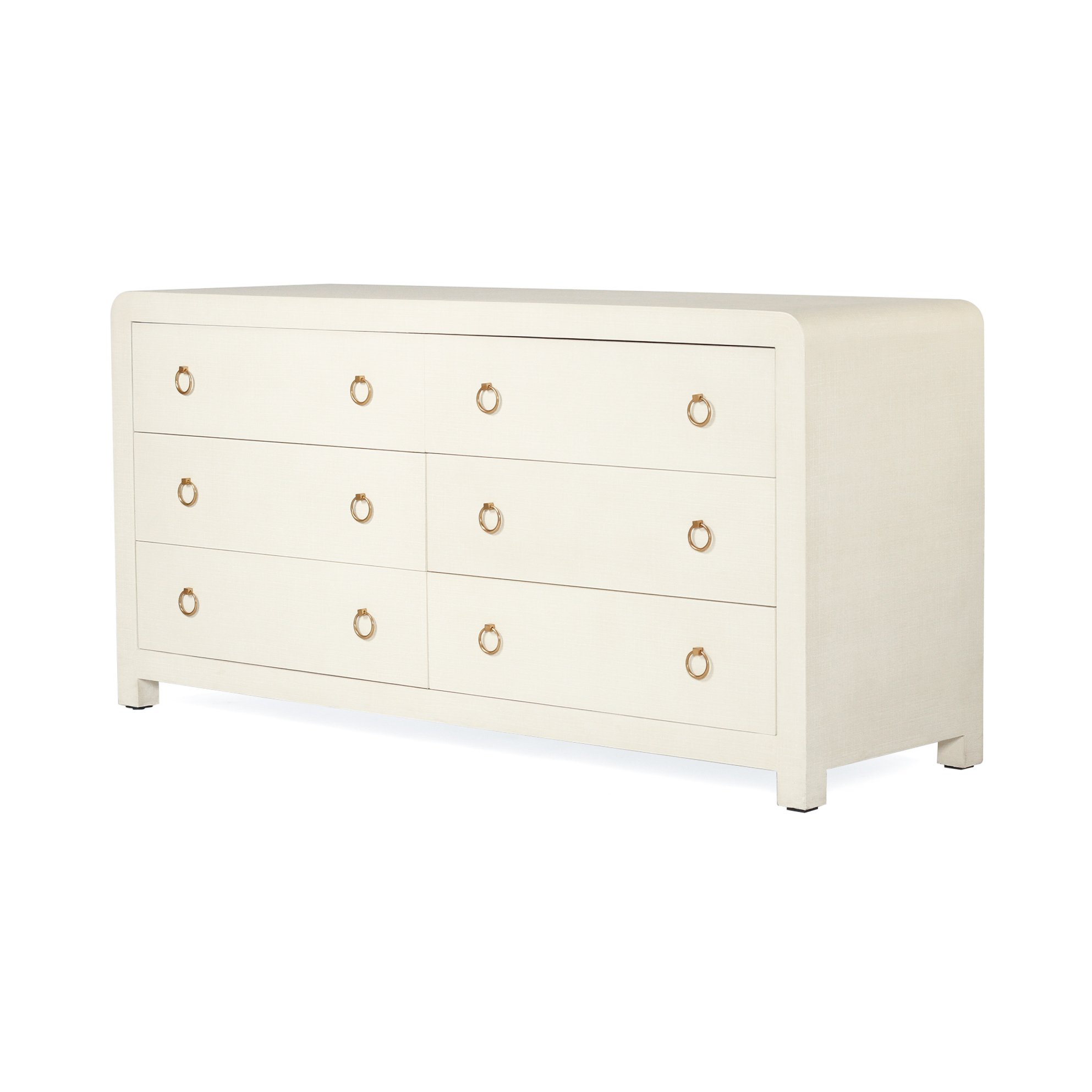 Newhaven Dresser - 6 Drawer - Ivory by Serrata Living