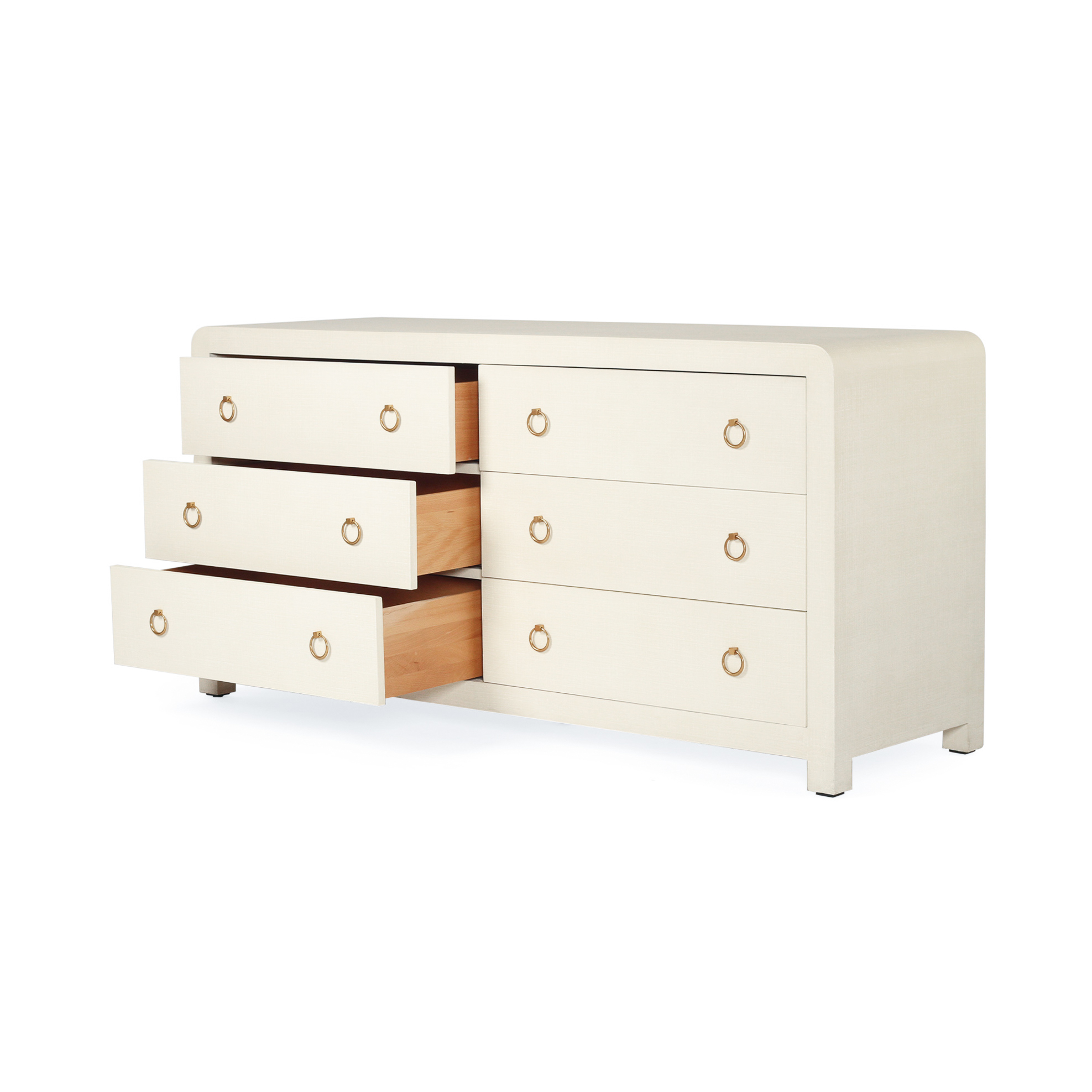 Newhaven Dresser - 6 Drawer - Ivory by Serrata Living - Image 9