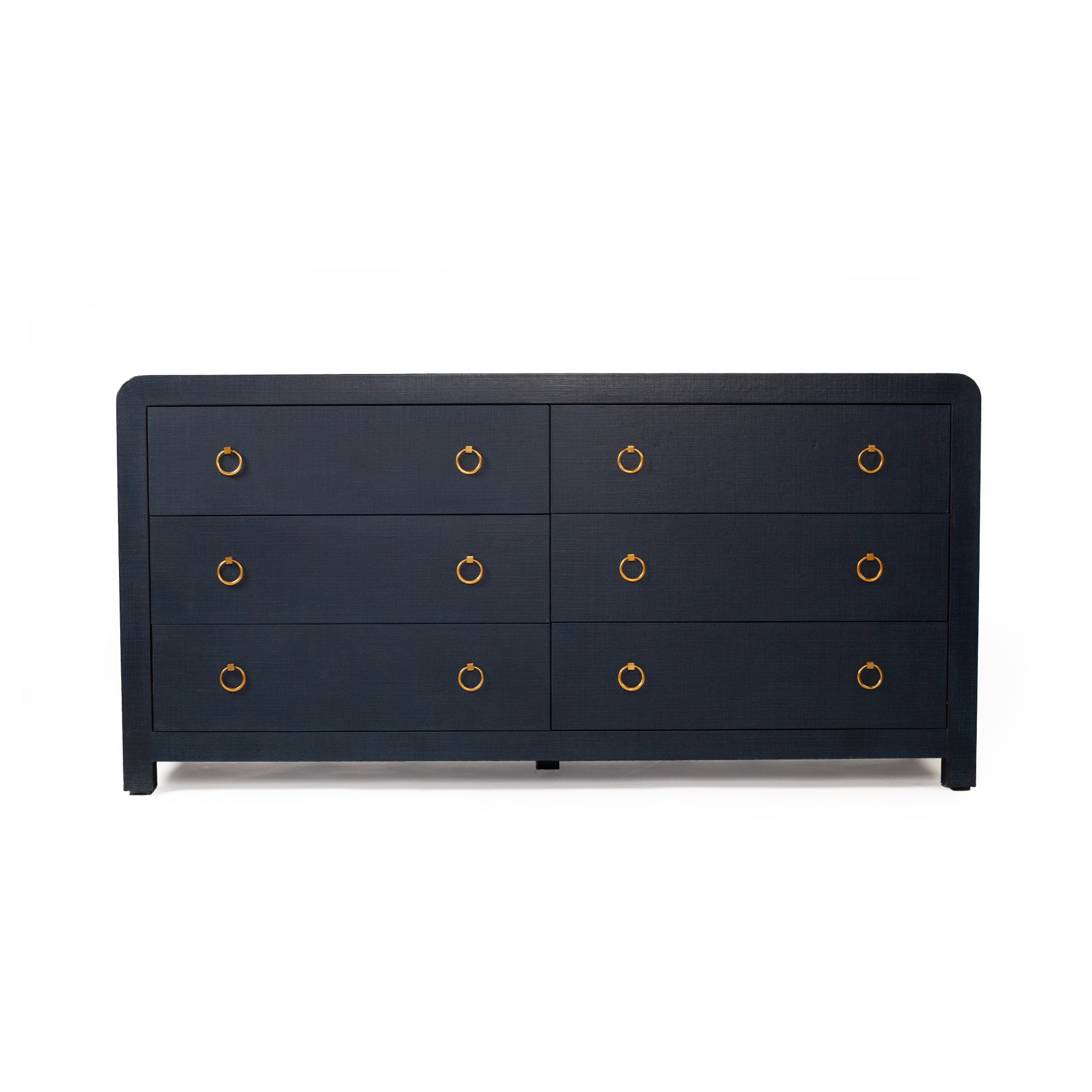 Newhaven Dresser - 6 Drawer - Navy by Serrata Living - Image 3