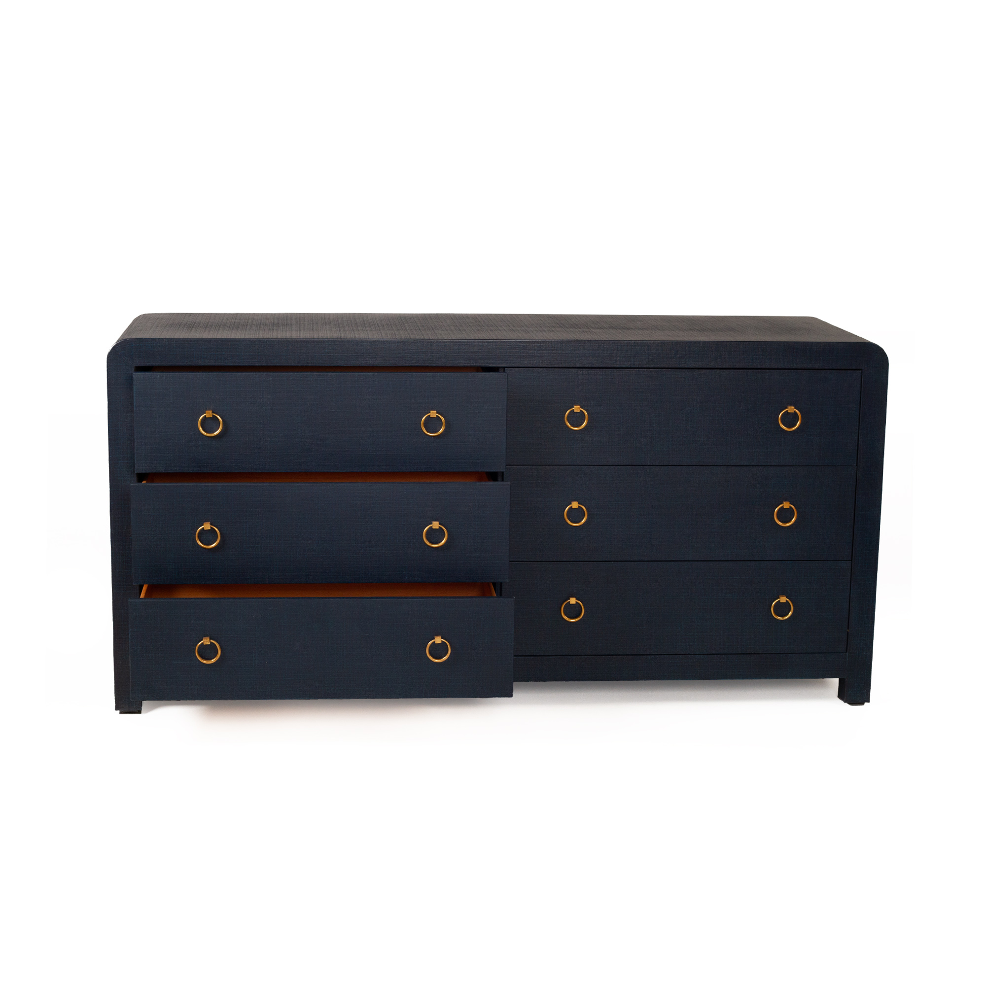 Newhaven Dresser - 6 Drawer - Navy by Serrata Living - Image 9