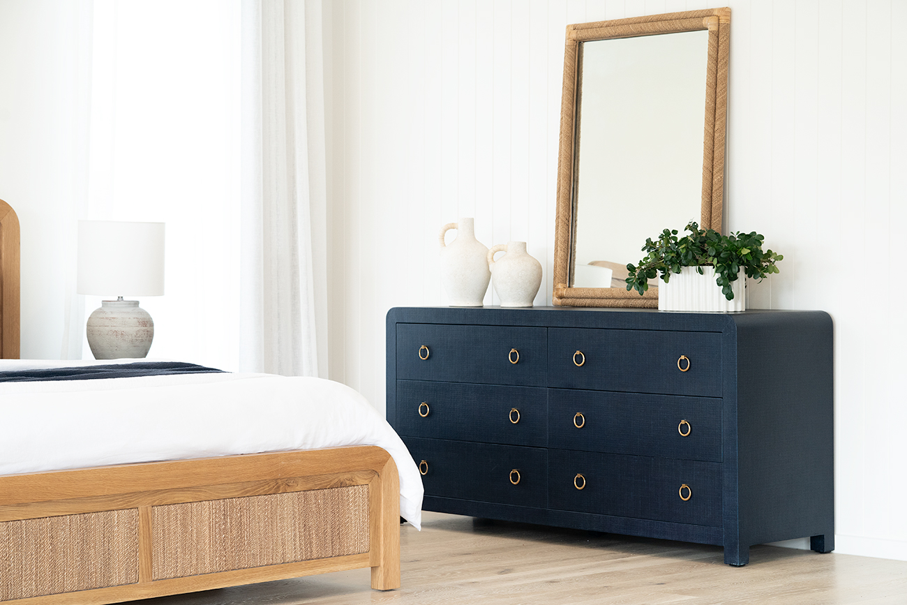 Newhaven Dresser - 6 Drawer - Navy by Serrata Living - Image 13