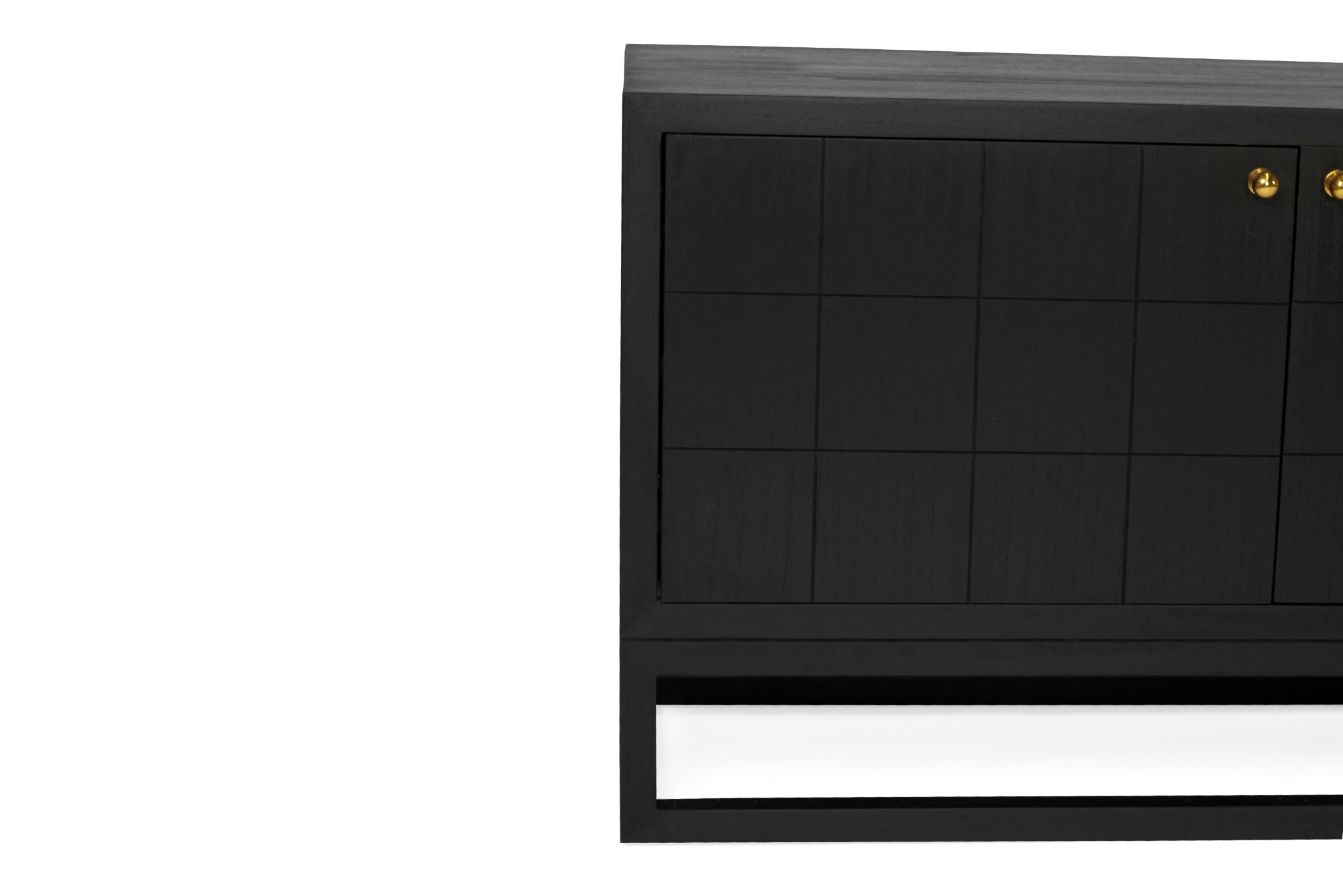 Lisette Entertainment Unit - Six Door - Black - Image 13