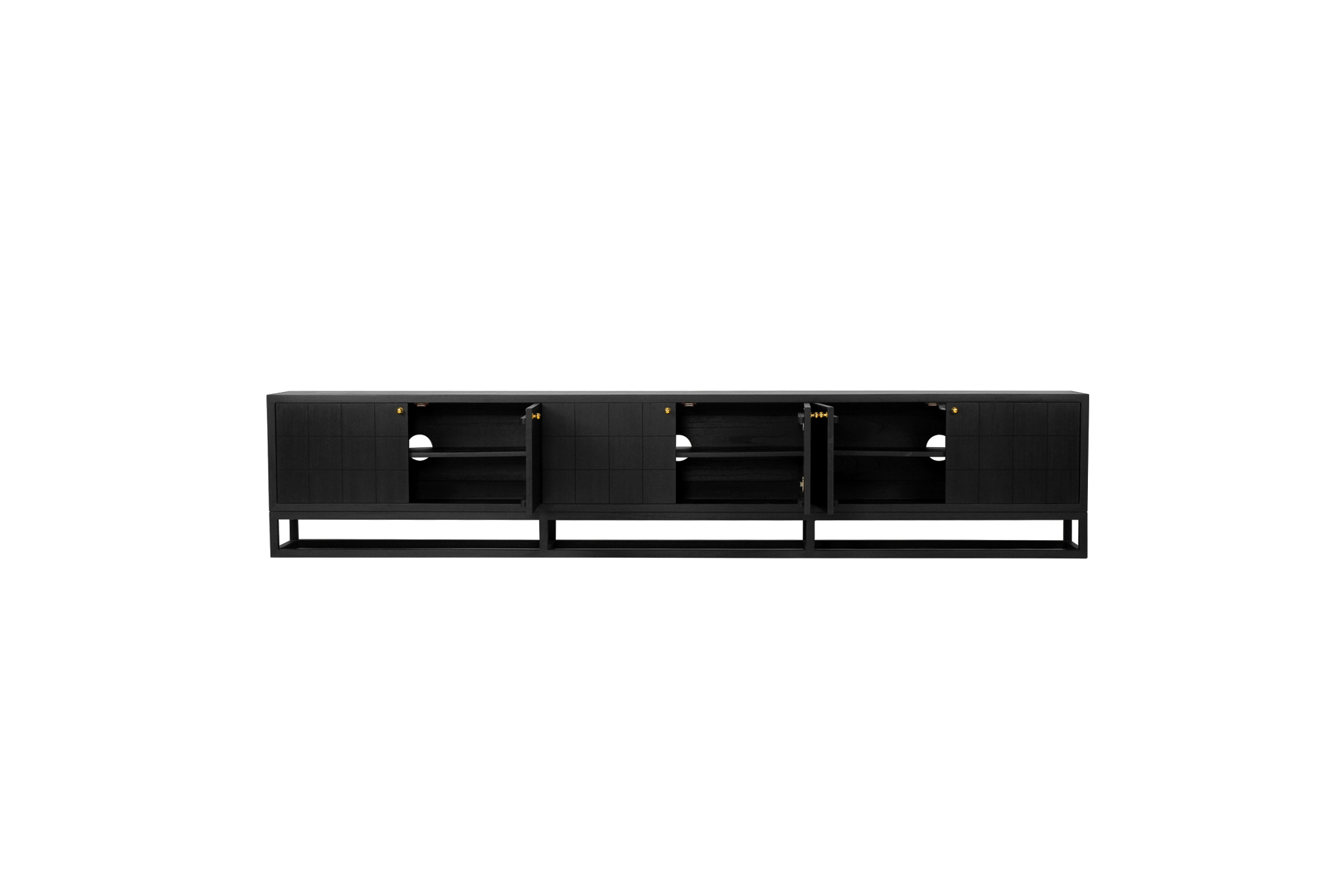 Lisette Entertainment Unit - Six Door - Black - Image 5