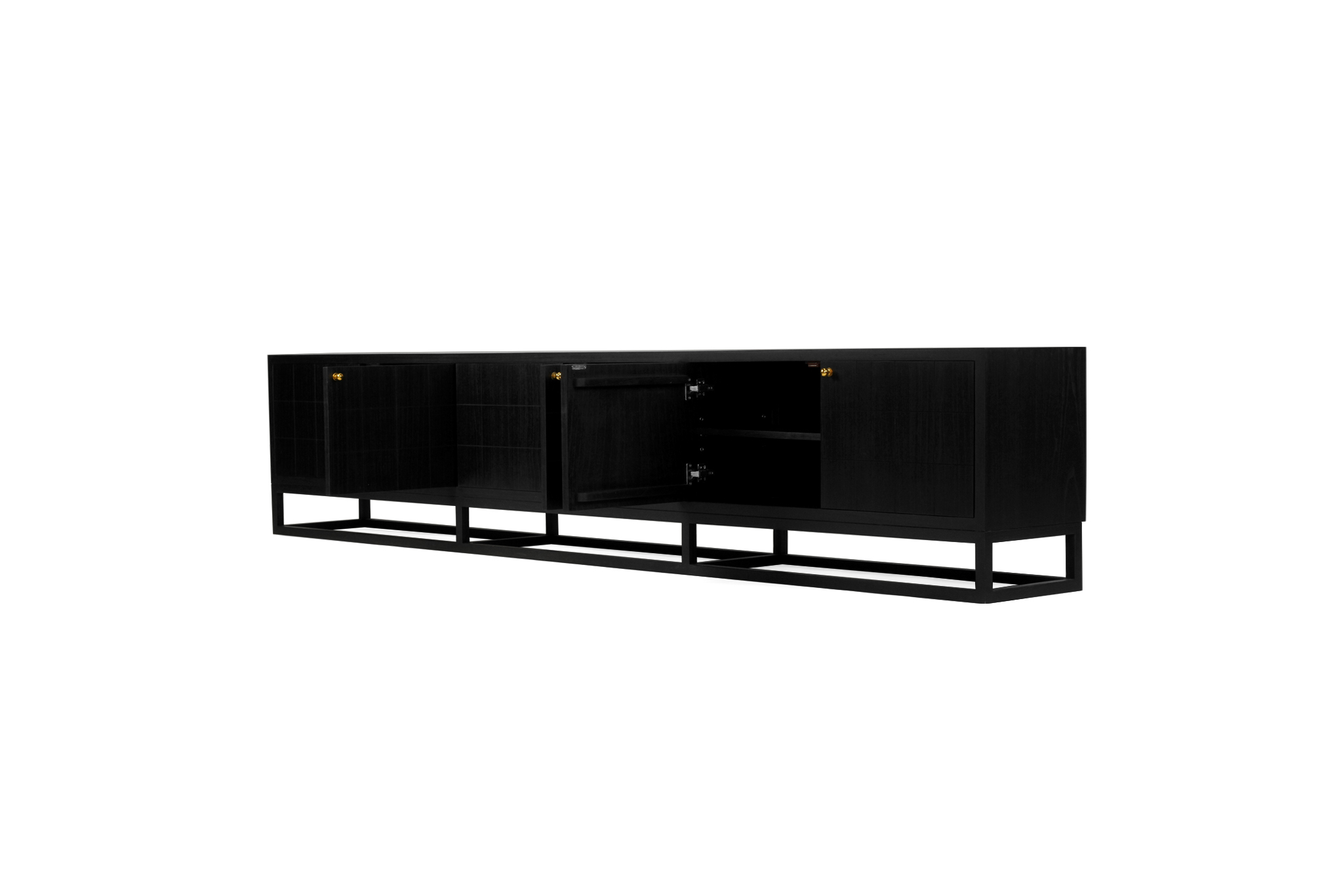 Lisette Entertainment Unit - Six Door - Black - Image 6