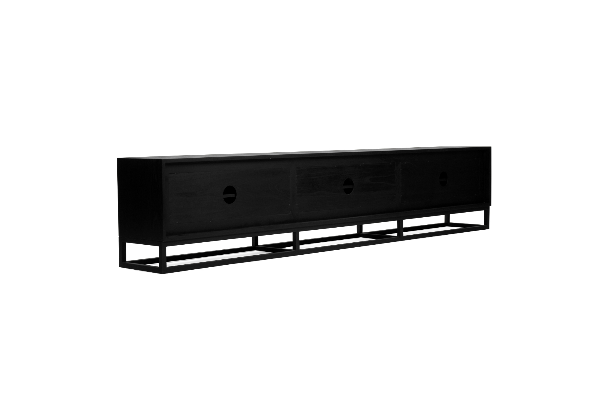 Lisette Entertainment Unit - Six Door - Black - Image 9