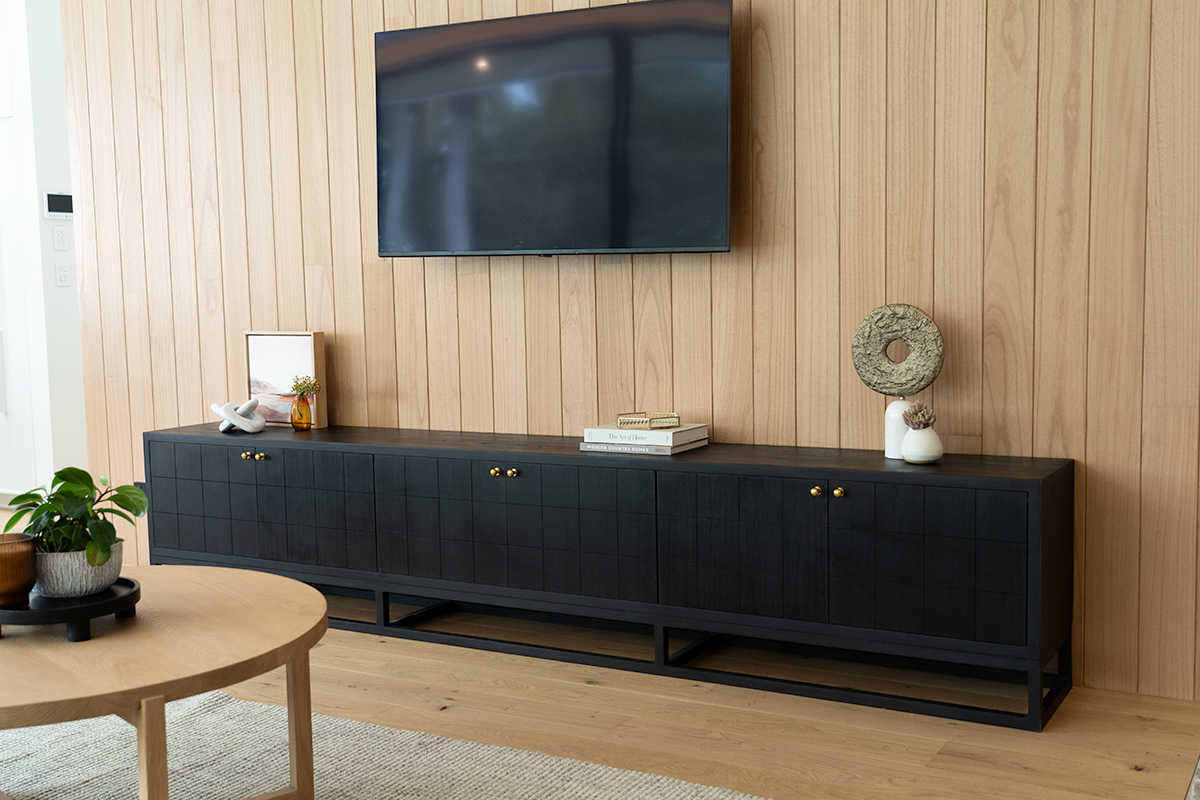 Lisette Entertainment Unit - Six Door - Black - Image 2