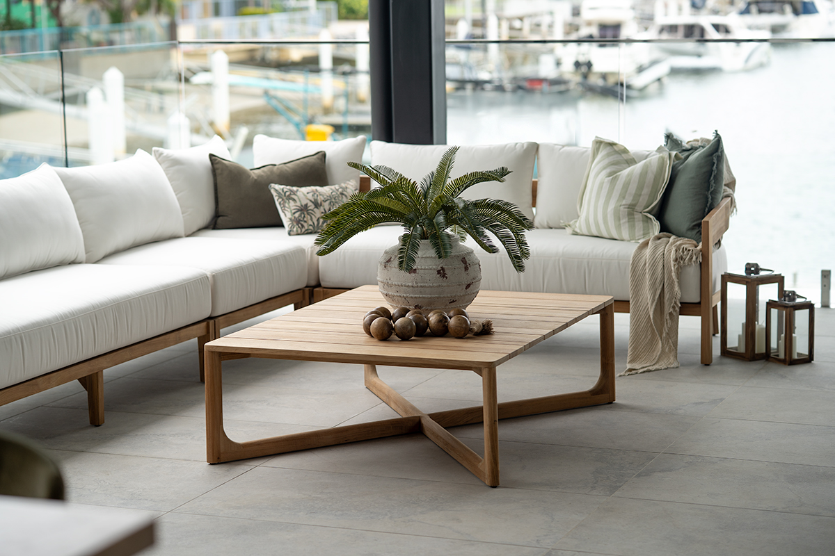 Kingscliff Outdoor Sofa - 2 Seater Left Arm - Modular- (Canvas Natural, Cast Slate or Cast Silver Upholstery) - Image 2