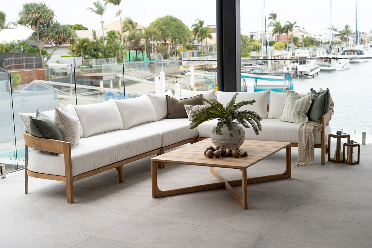 Kingscliff Outdoor Sofa - 2 Seater Left Arm - Modular- (Canvas Natural, Cast Slate or Cast Silver Upholstery) - Image 7