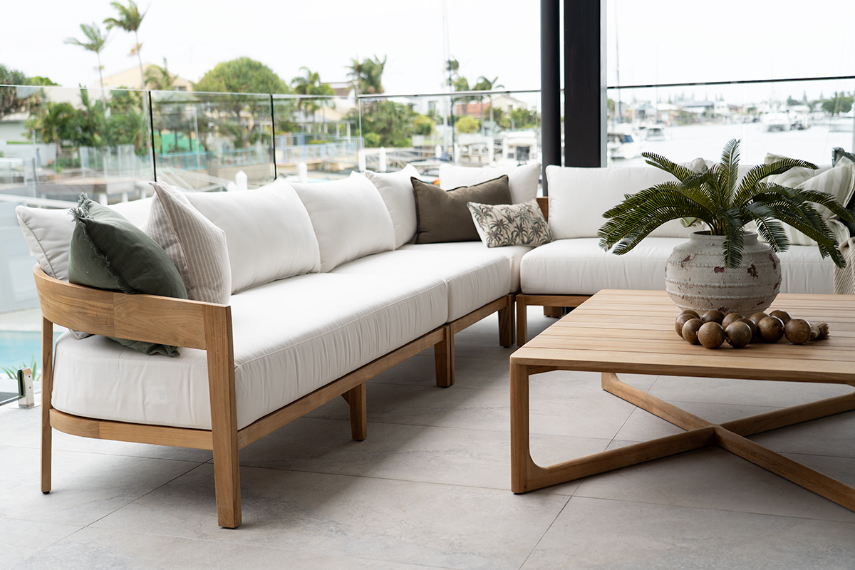 Kingscliff Outdoor Sofa - 2 Seater Left Arm - Modular- (Canvas Natural, Cast Slate or Cast Silver Upholstery) - Image 6