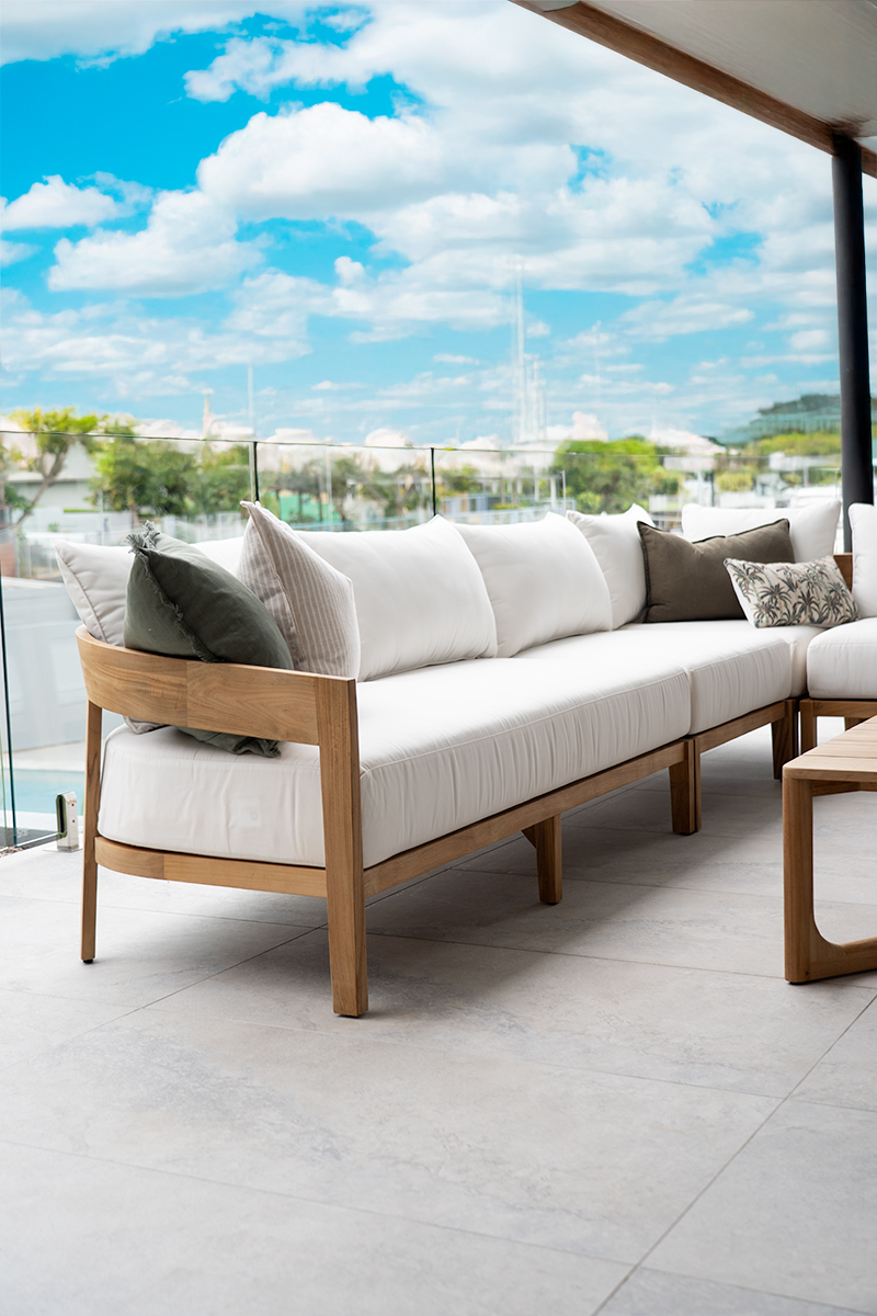 Kingscliff Outdoor Sofa - 2 Seater Left Arm - Modular- (Canvas Natural, Cast Slate or Cast Silver Upholstery) - Image 12