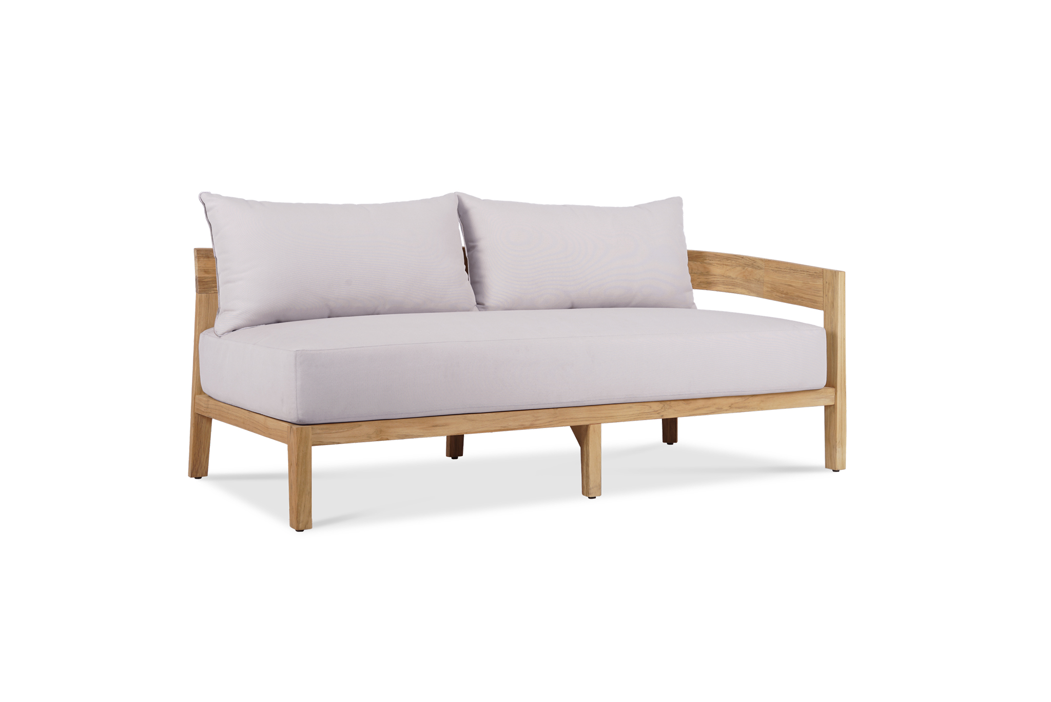 Kingscliff Outdoor Sofa - 2 Seater Left Arm - Modular- (Canvas Natural, Cast Slate or Cast Silver Upholstery)