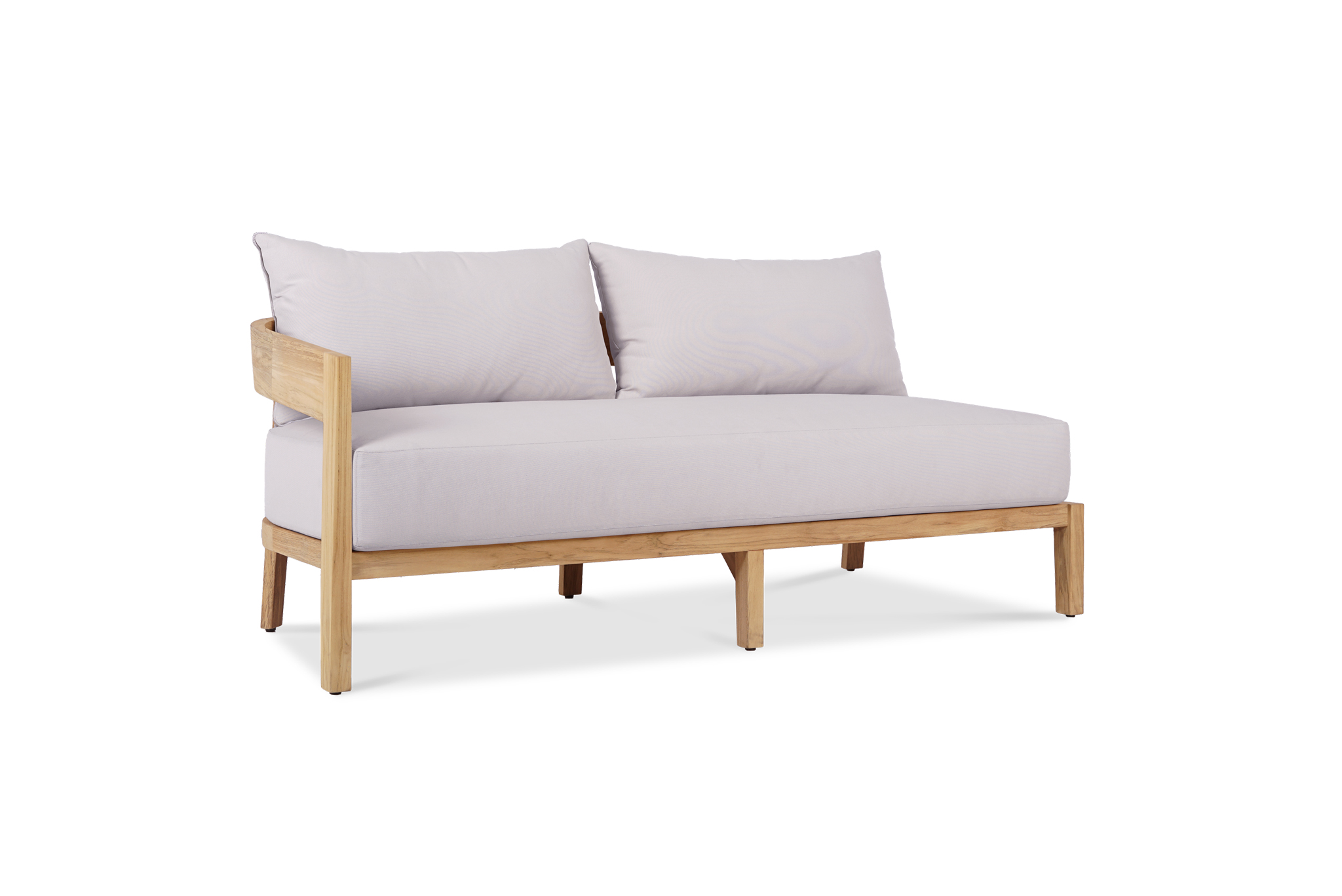 Kingscliff Outdoor Sofa - 2 Seater Right Arm - Modular- (Canvas Natural, Cast Slate or Cast Silver Upholstery)