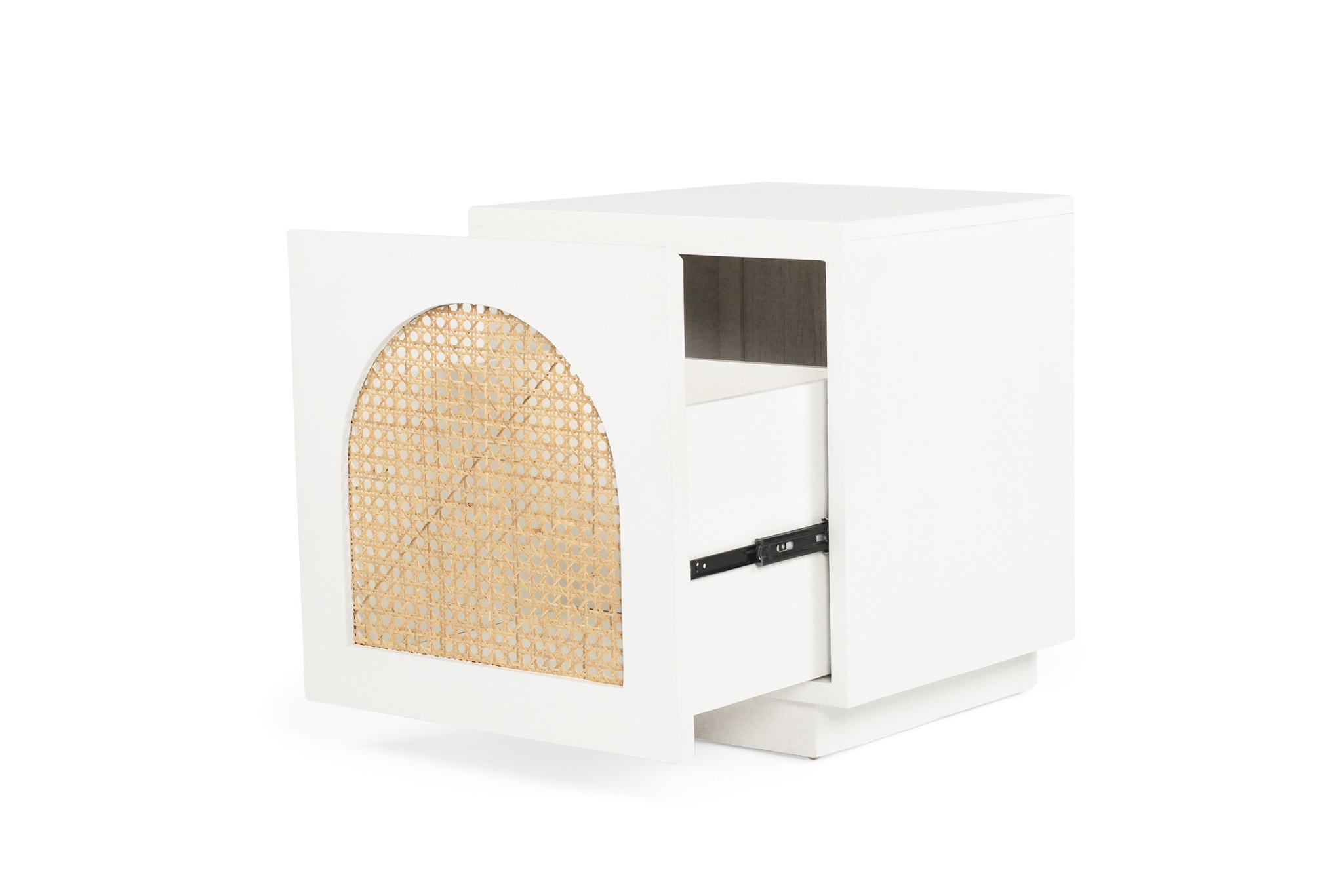 Ryan Bedside Table - White - Image 4